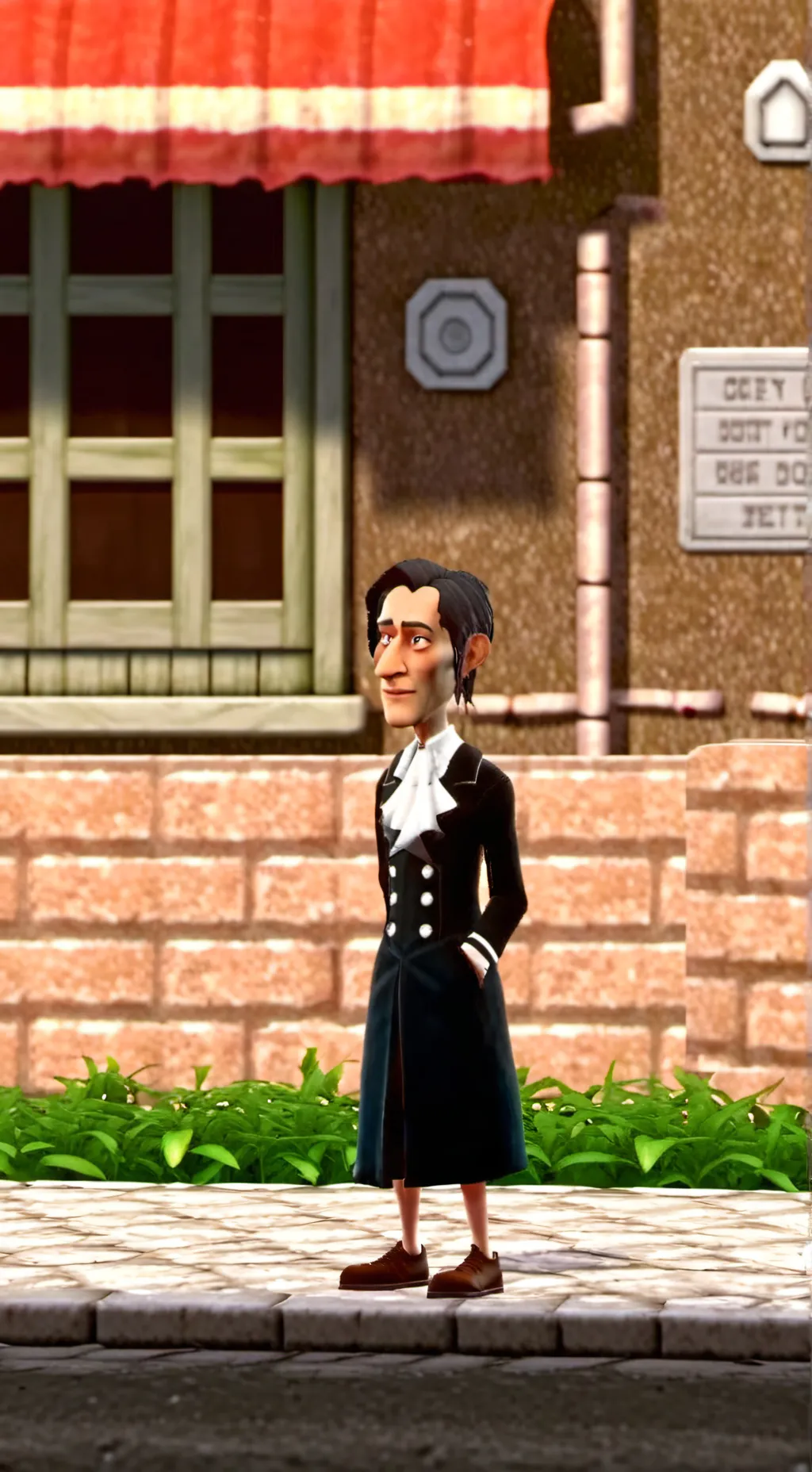 ai character: blueprints to jet  background