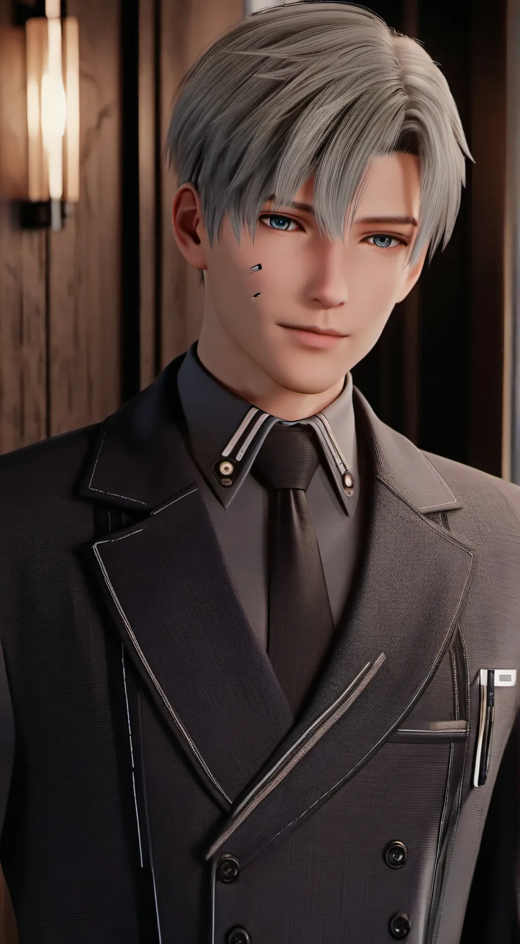 ai character: Azure background