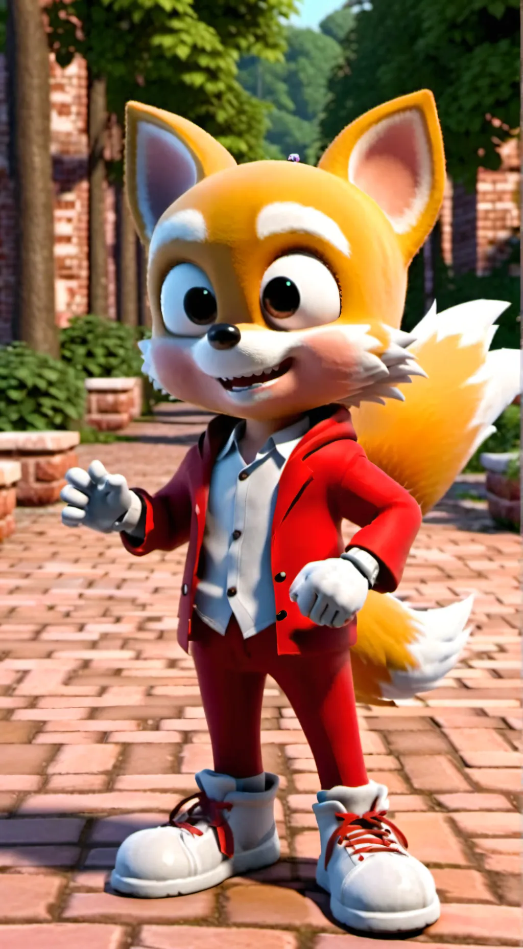 ai character: tails  background