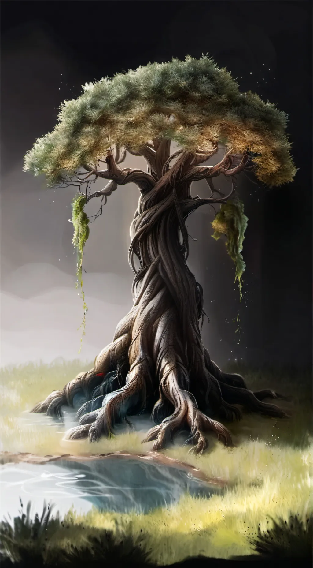 ai character: The Memory Tree background