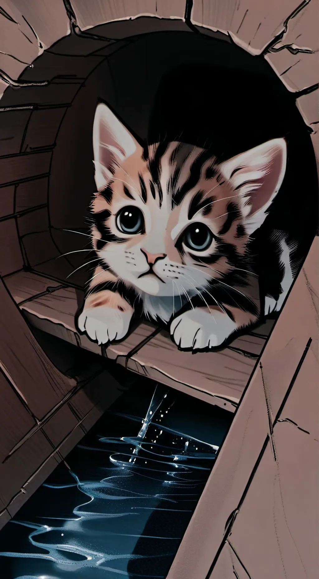 ai character: baby cat background