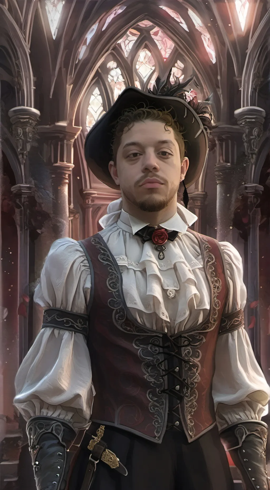 ai character: Ashton Clines  background