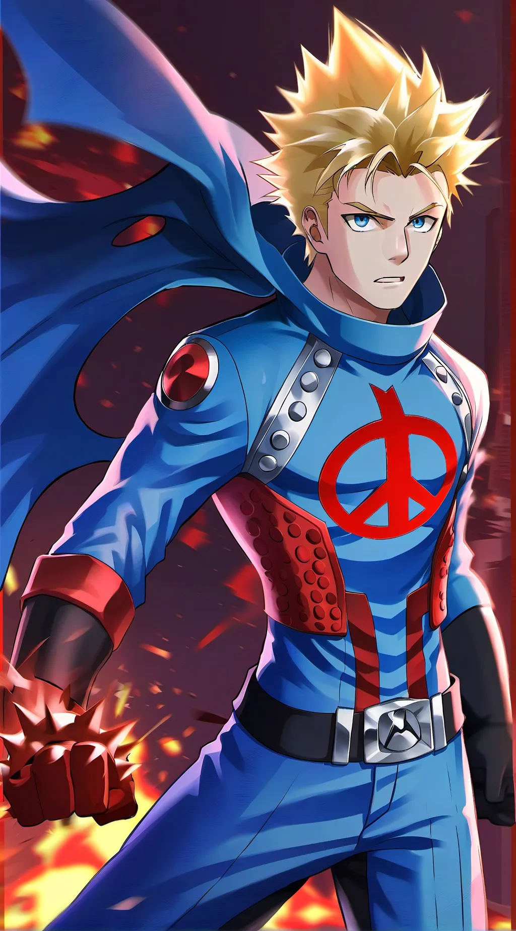 ai character: Katsuki Bakugo background