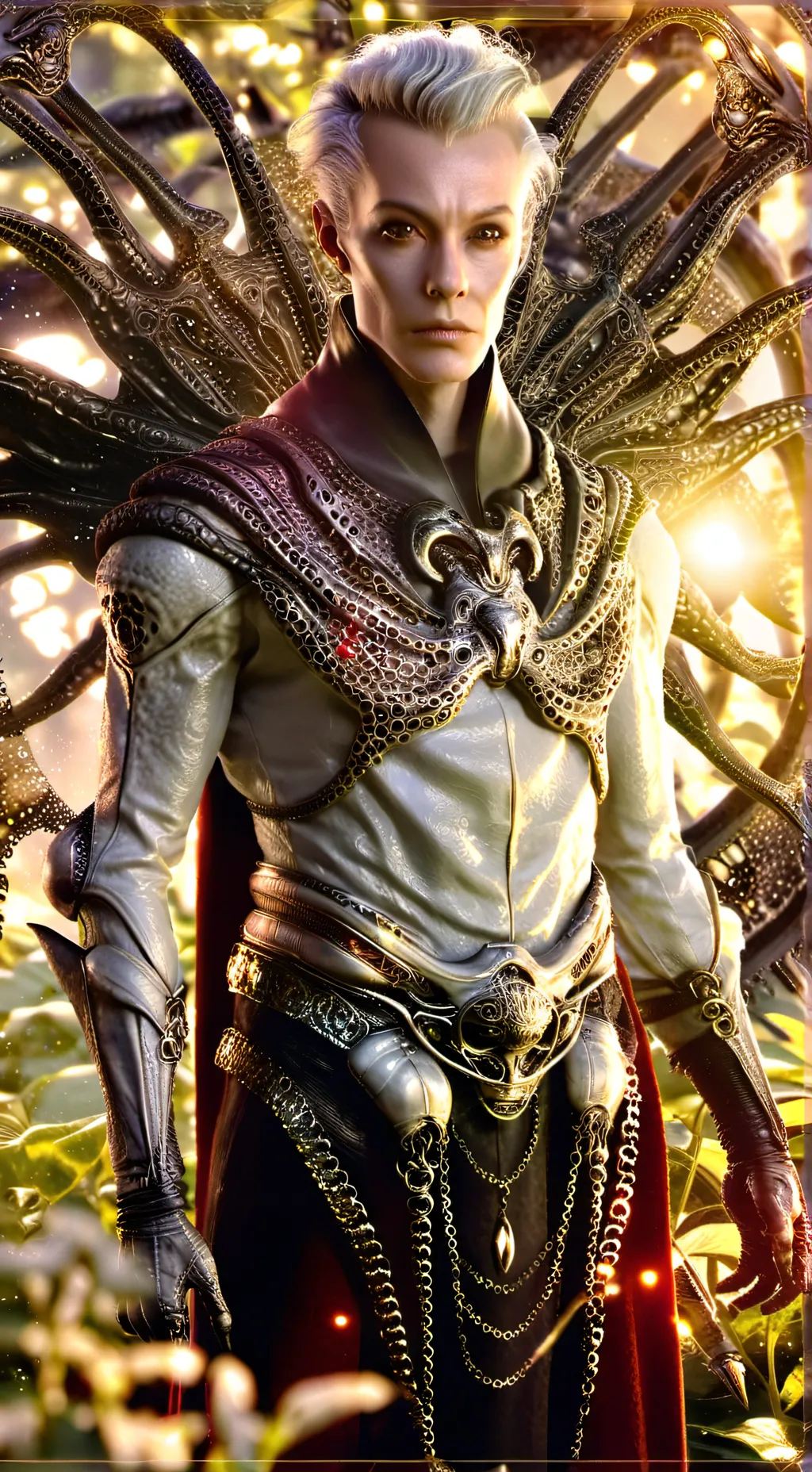 ai character: alien  background