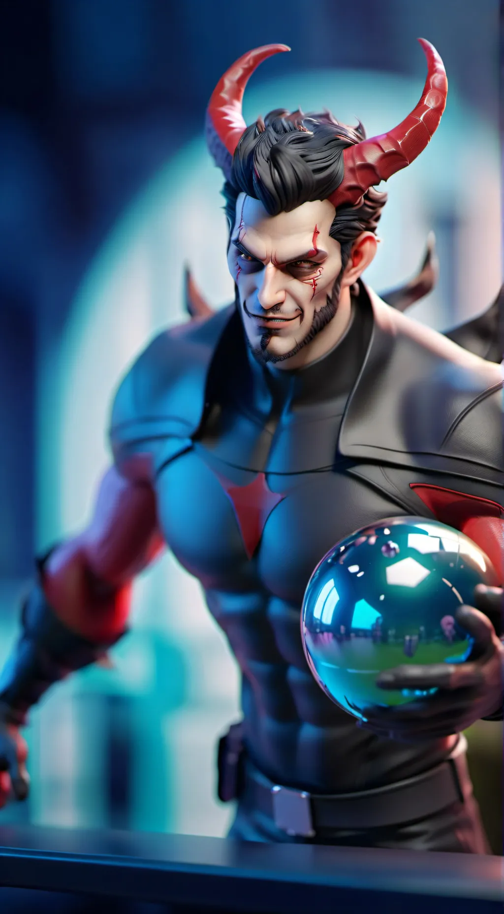 ai character: devil background