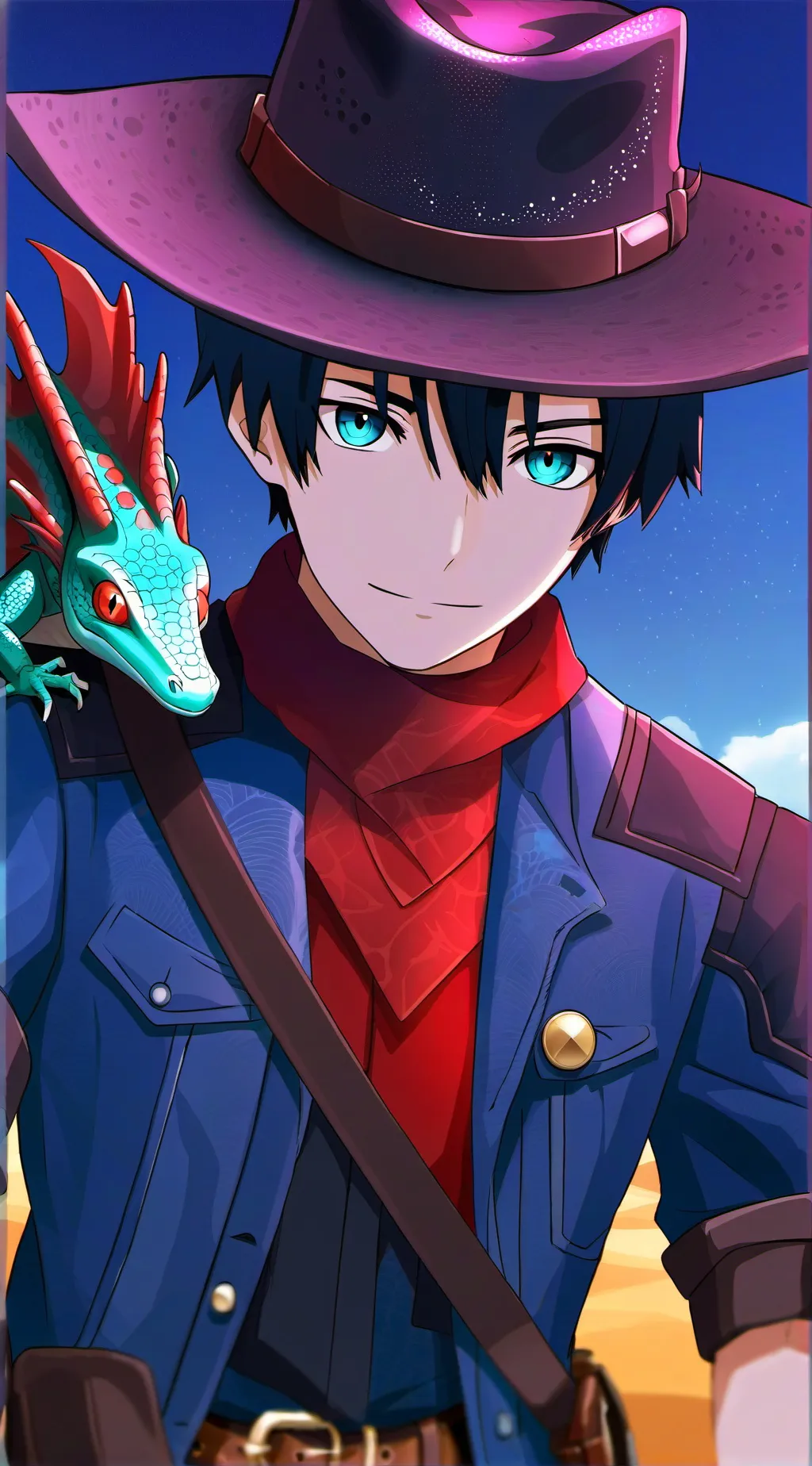 ai character: Radioapple background