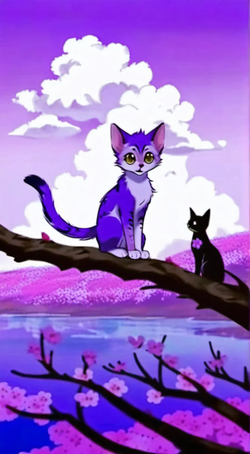 ai character: catnap mujer  background