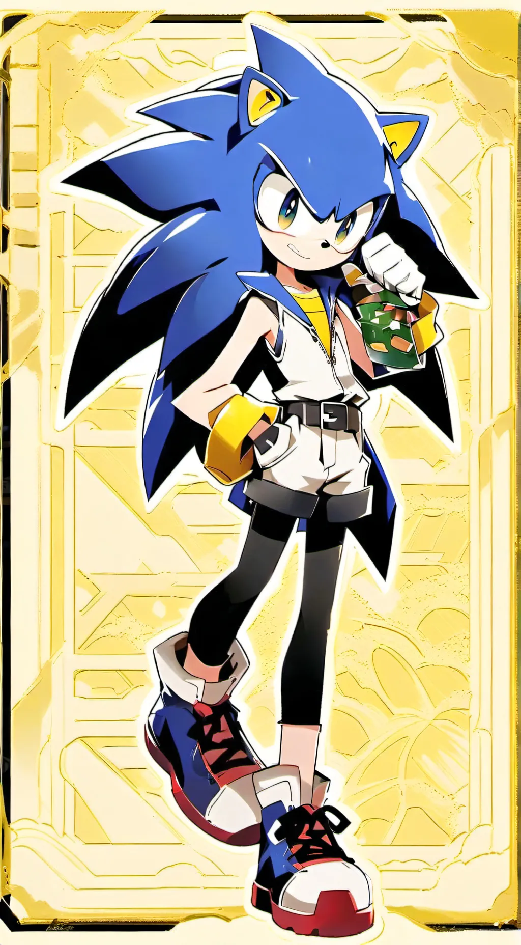 ai character: Sonic rates kisses background