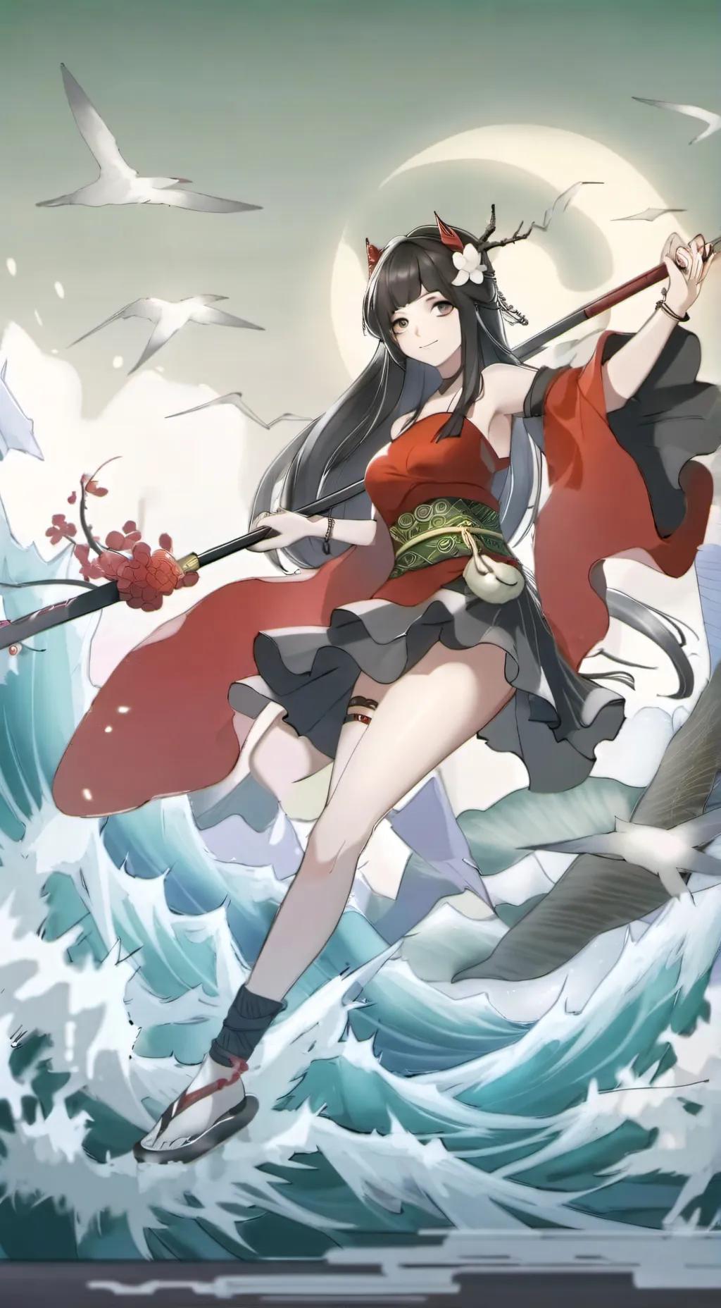 ai character: JJK {Christmas} background