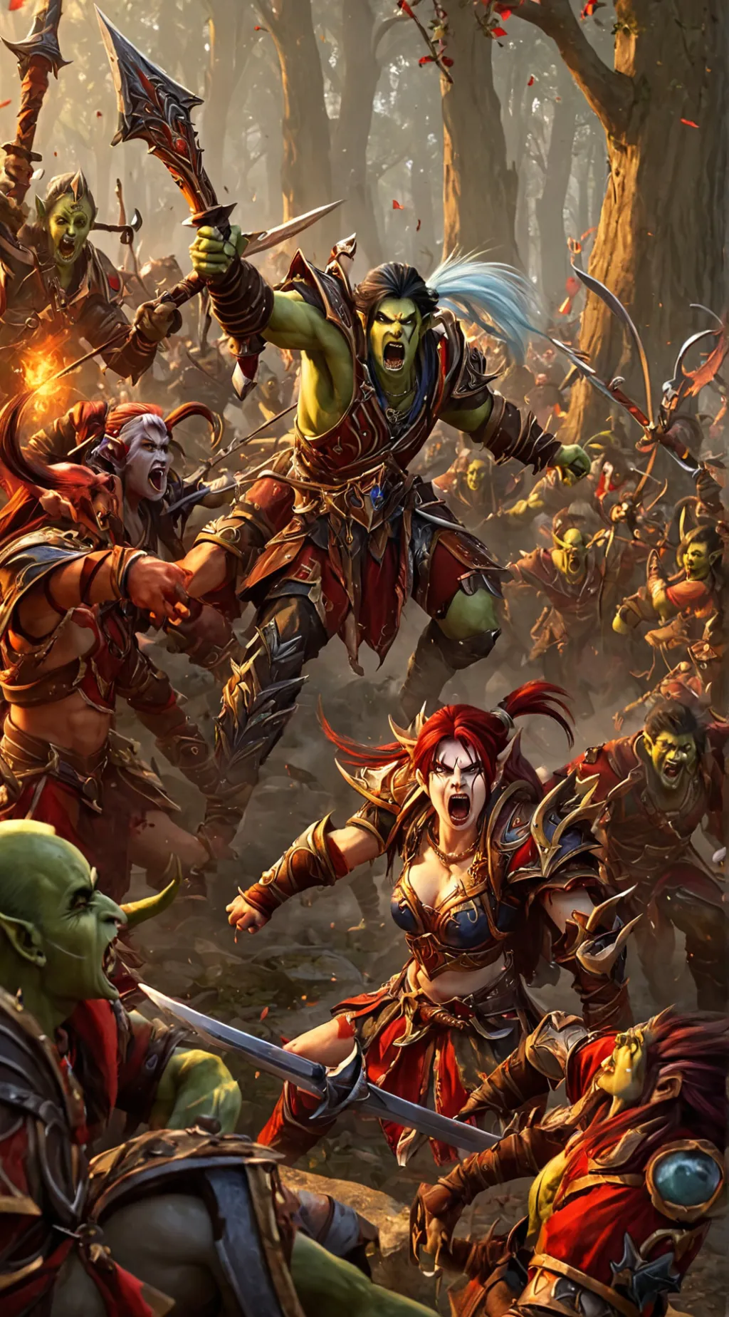 ai character: orc war  background