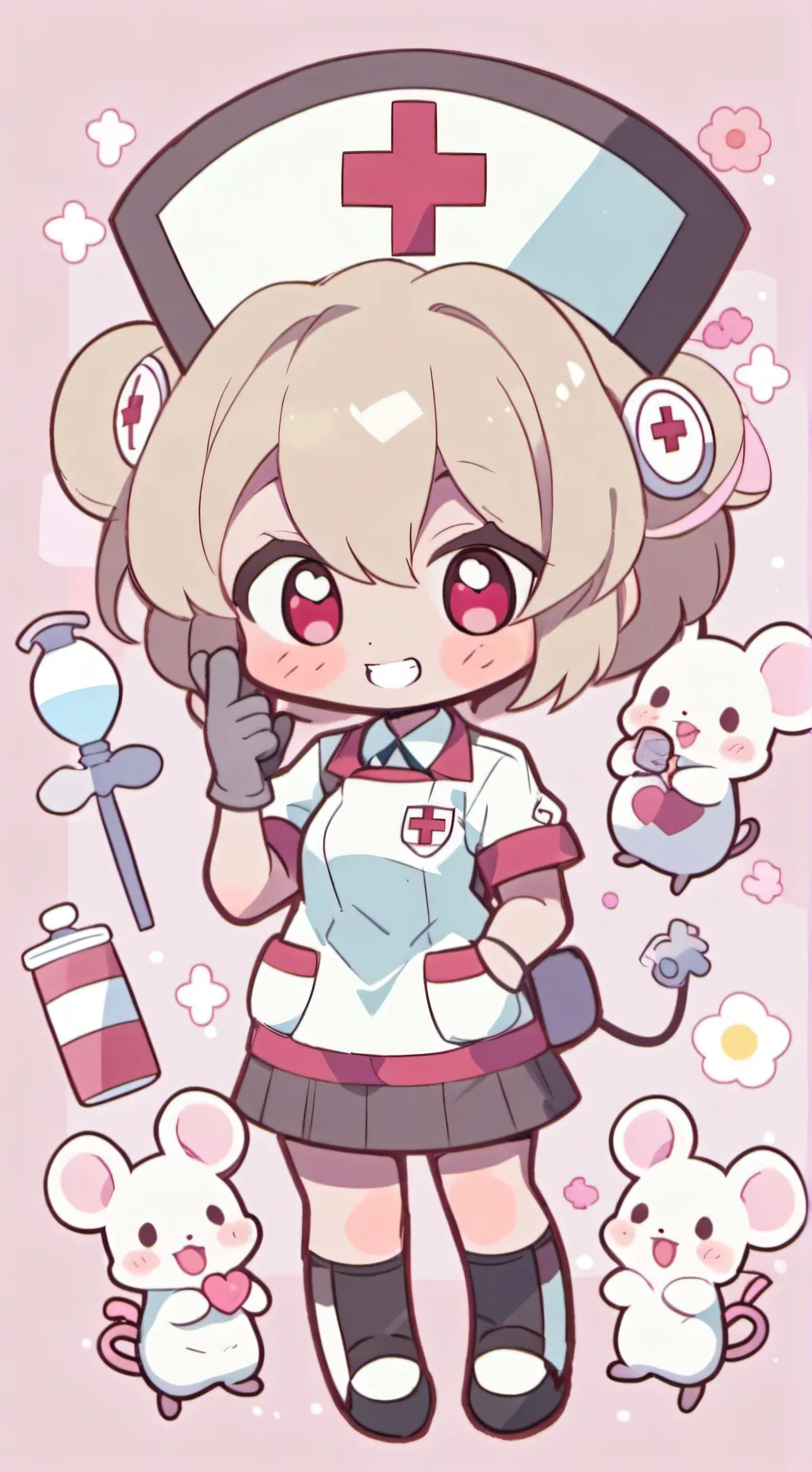 ai character: Mouse terrible background