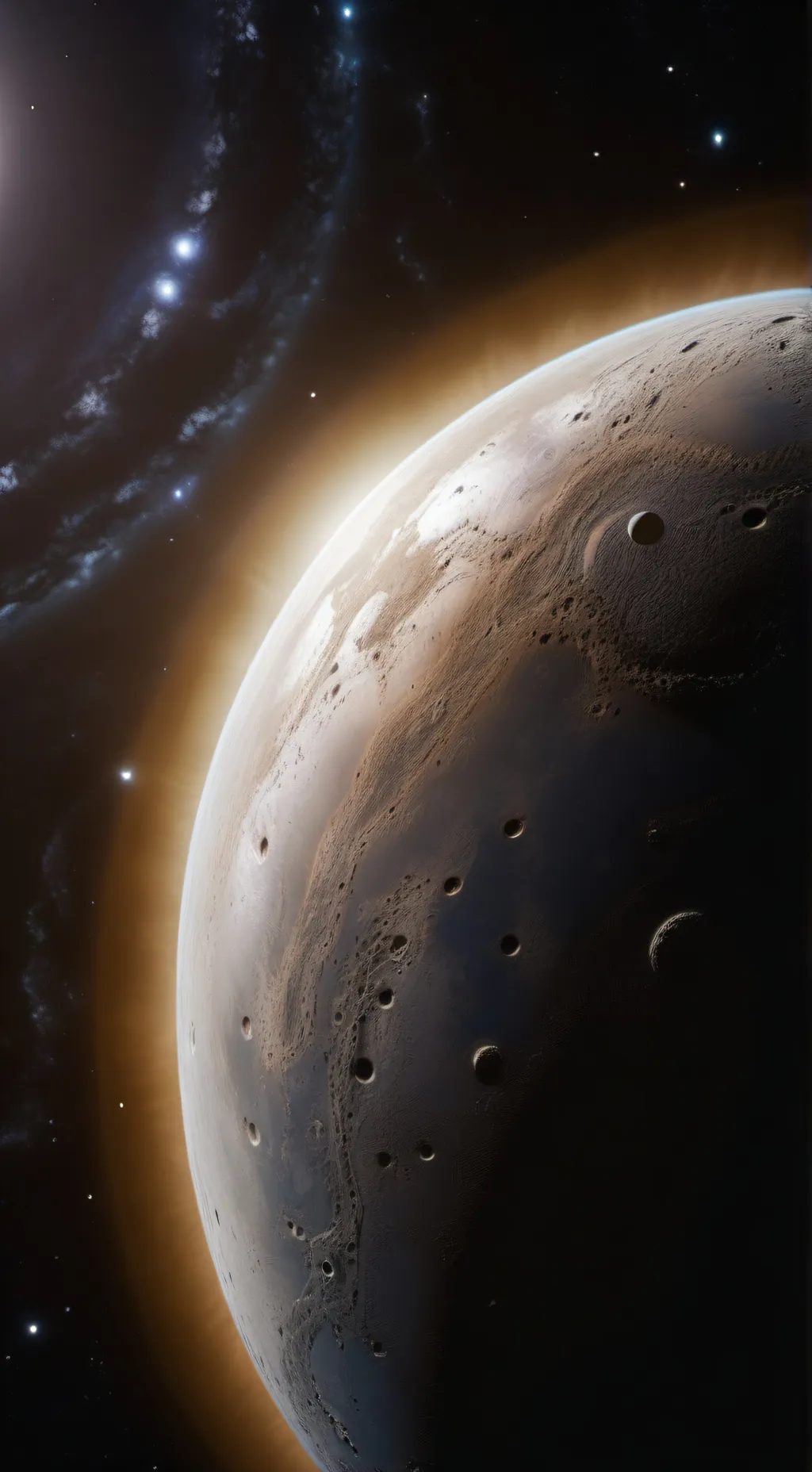 ai character: The planet mercury background