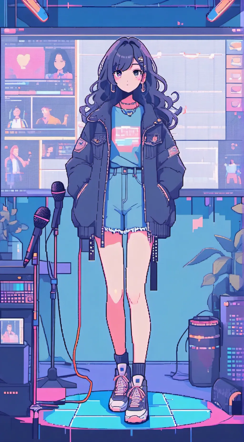 ai character: Karaoke Queen's Quest background