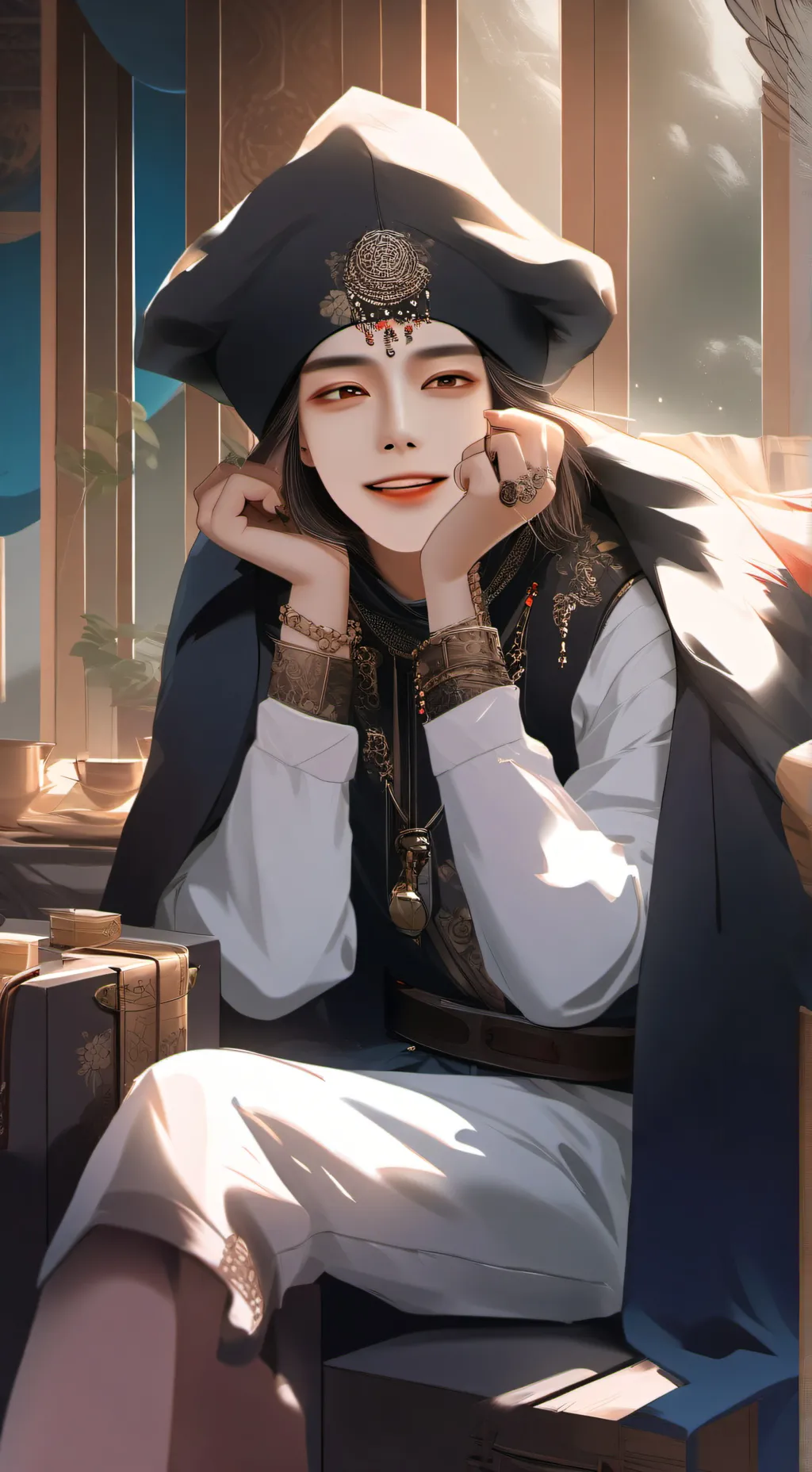 ai character: 🪸🌺Choi seng-Wong 🌺 background