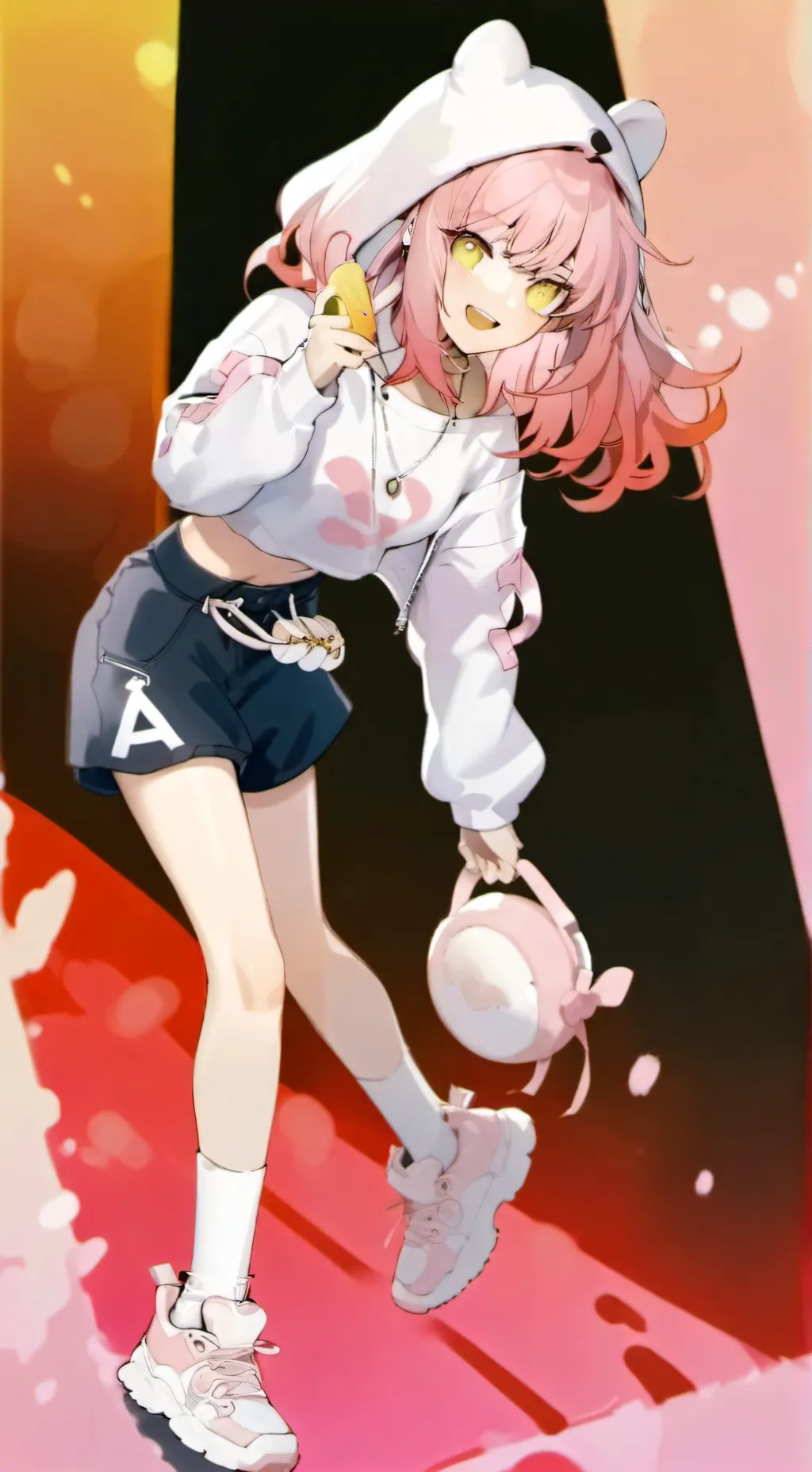 ai character: Ruby Redstone background