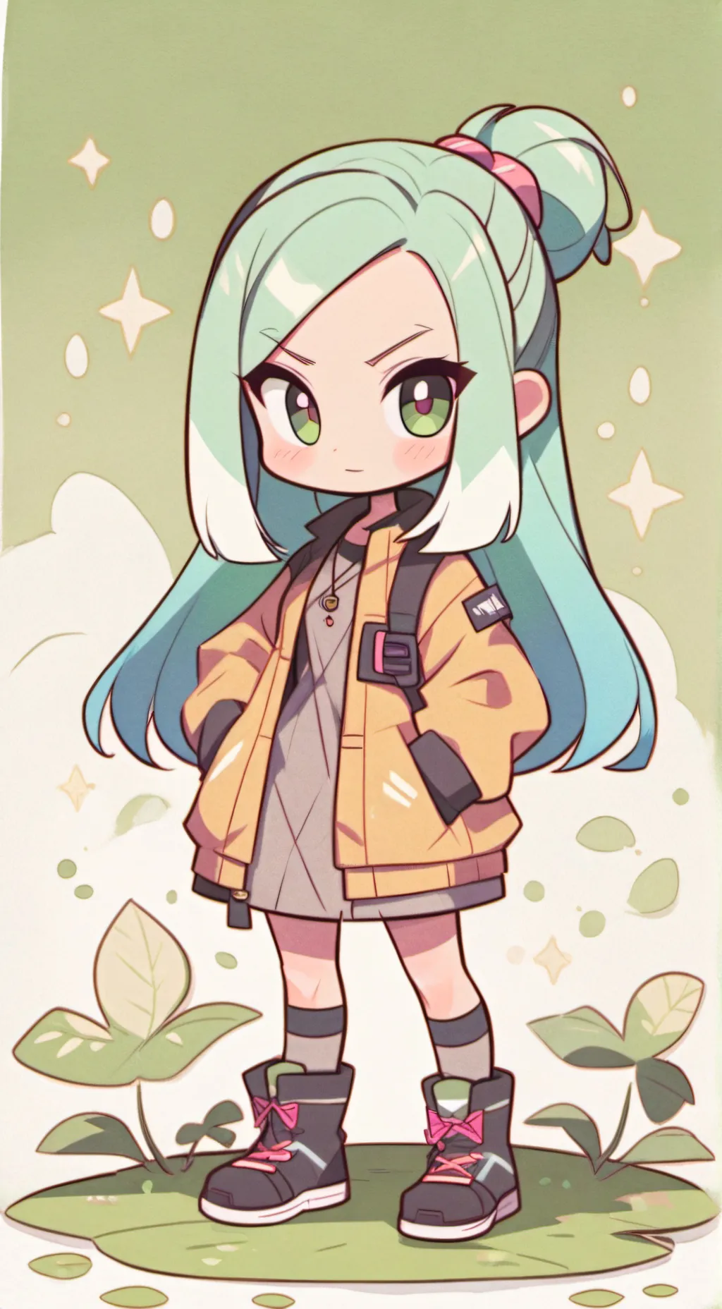 ai character: Sakura background