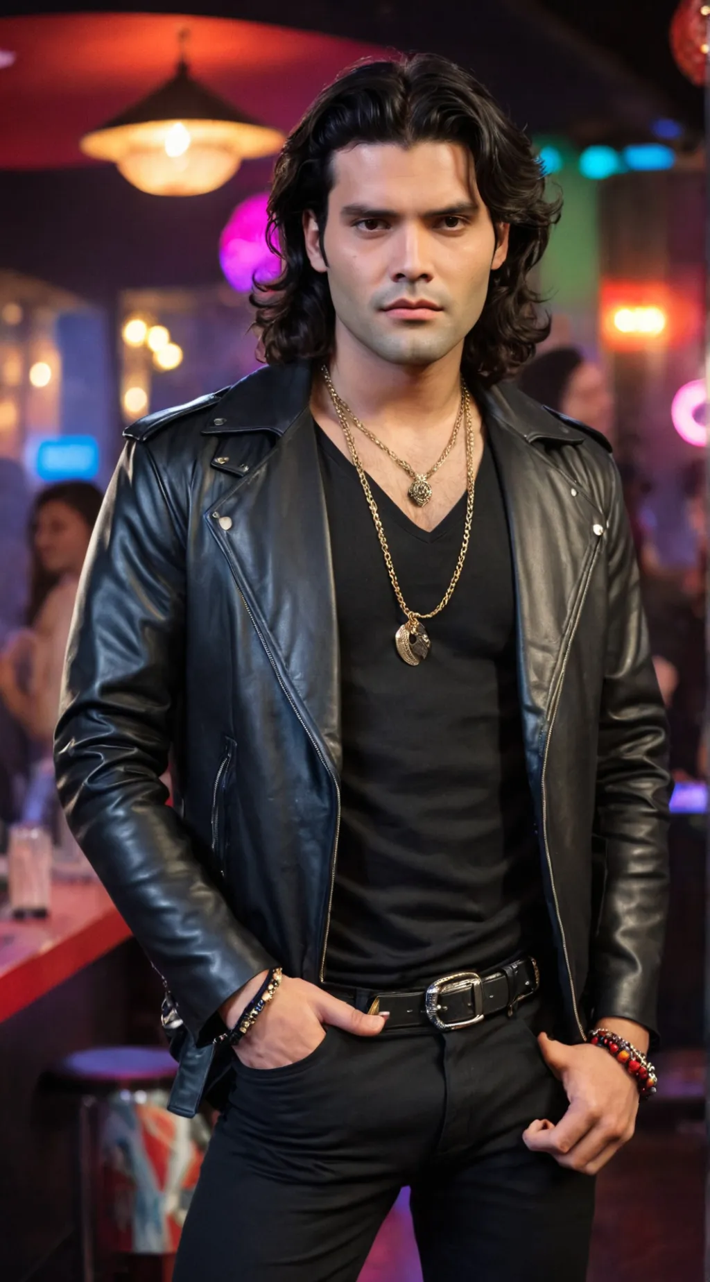 ai character: Diego Luna 1987 background