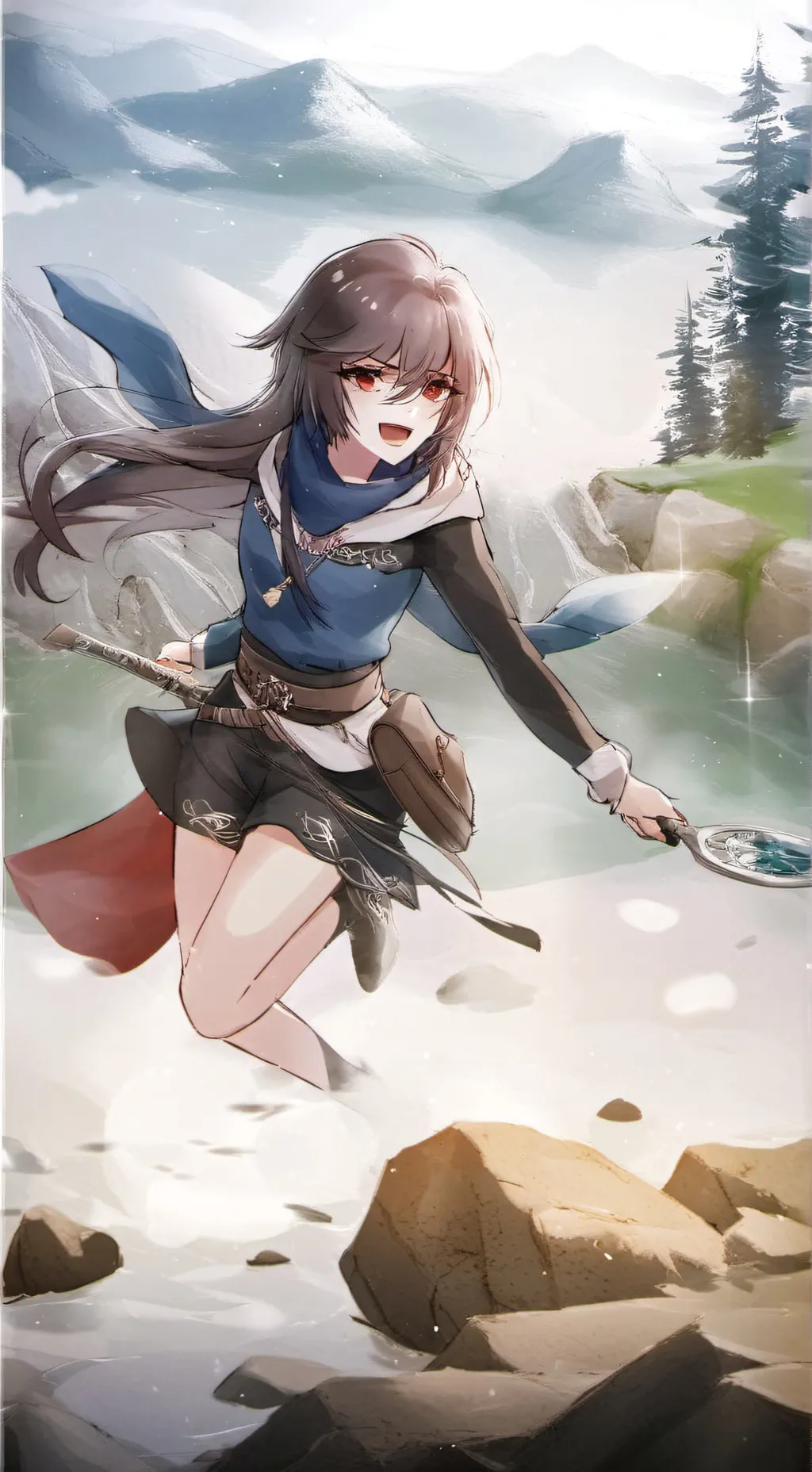 ai character: Azumi  background