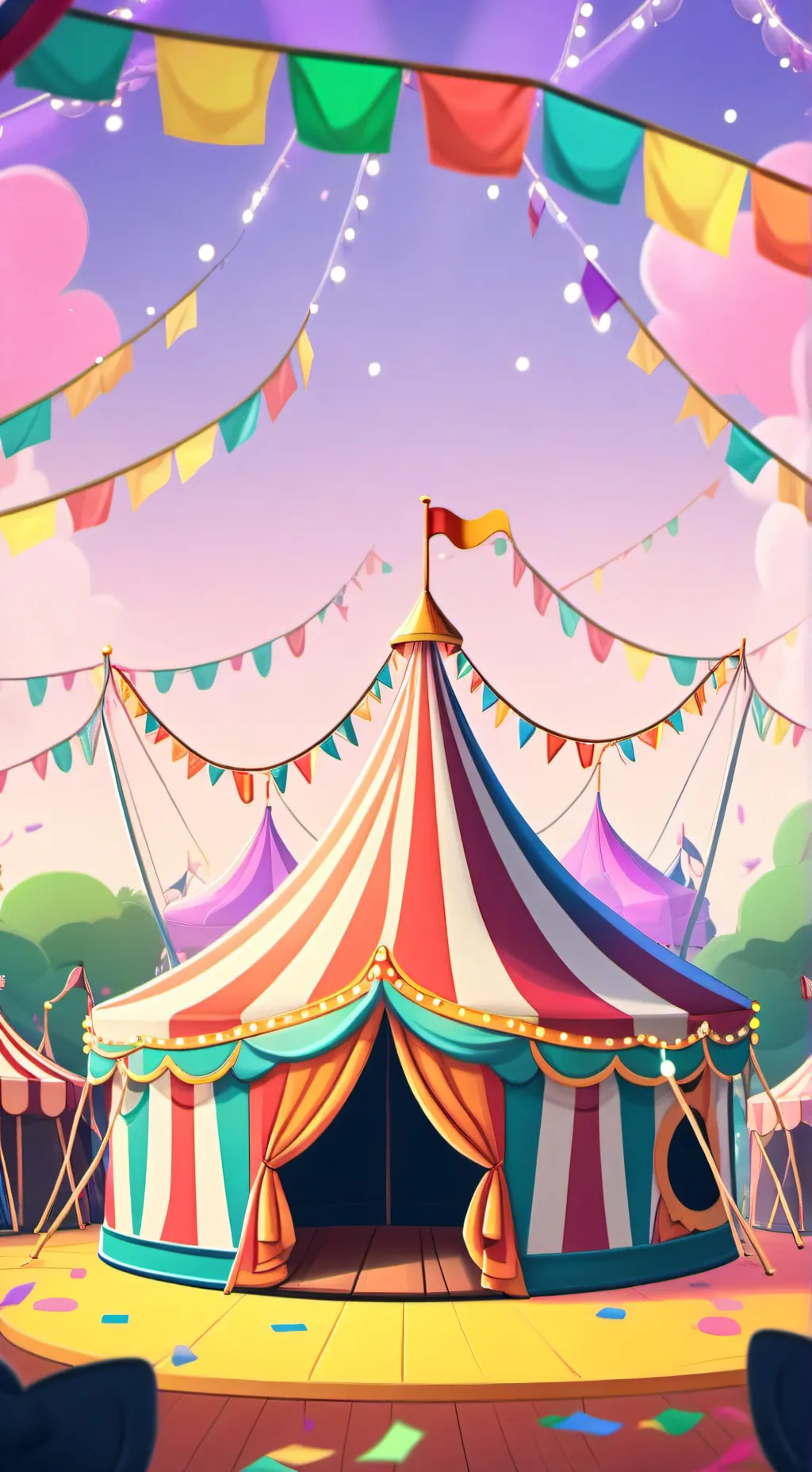 ai character: DW (circus AU)  background