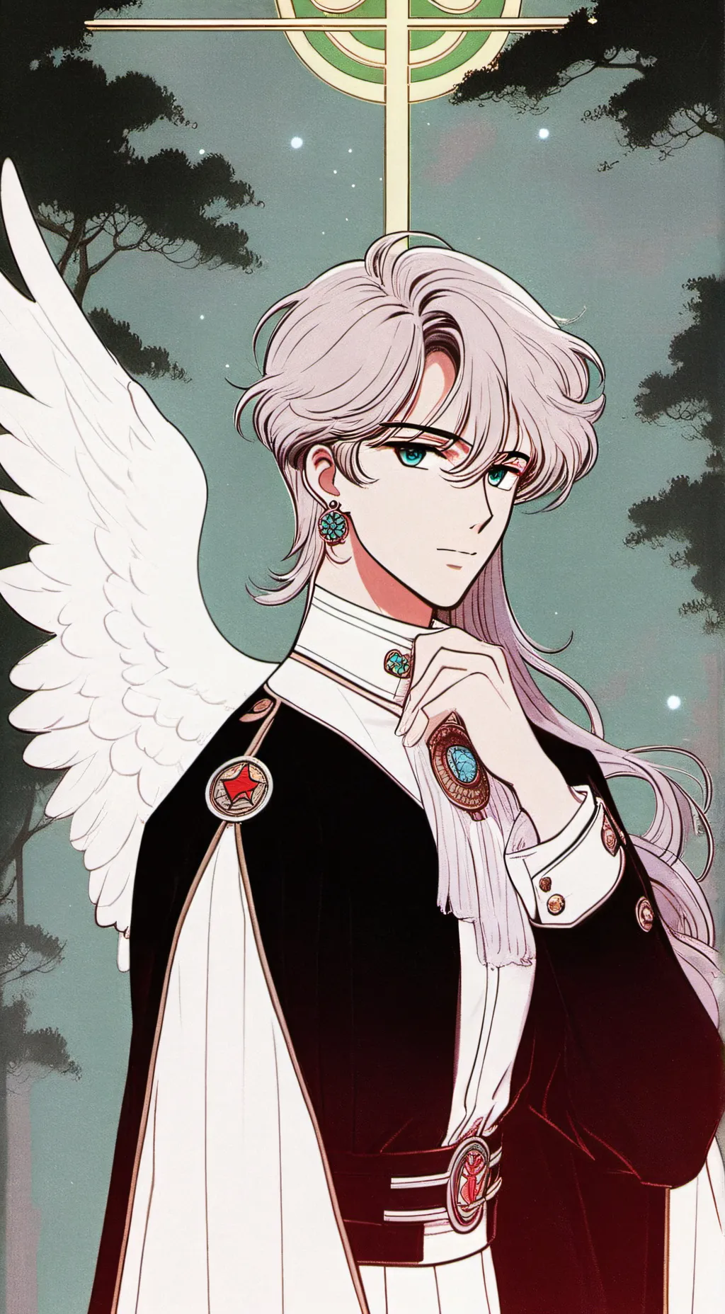 ai character: Angel  background