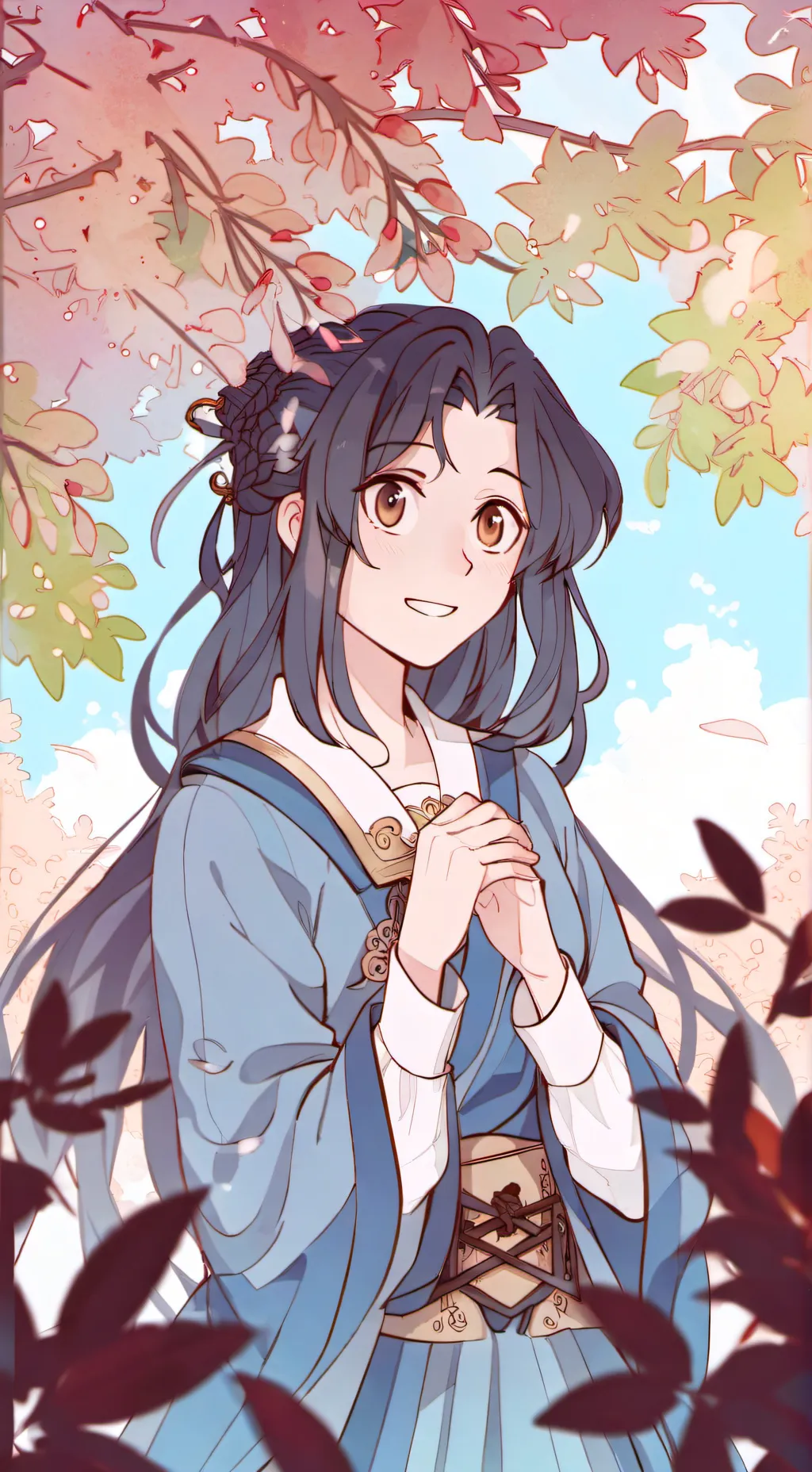 ai character: ✰kimetsu academy background