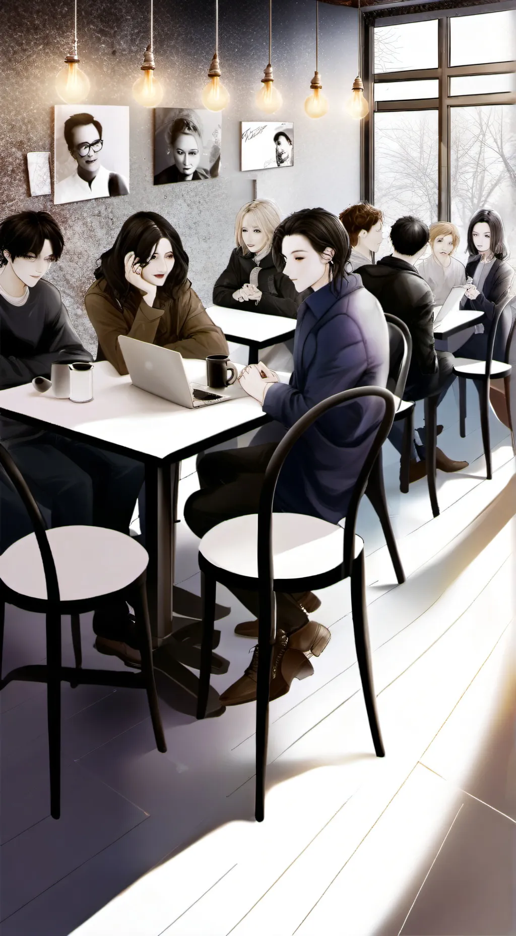 ai character: The Gig Café Tycoon background