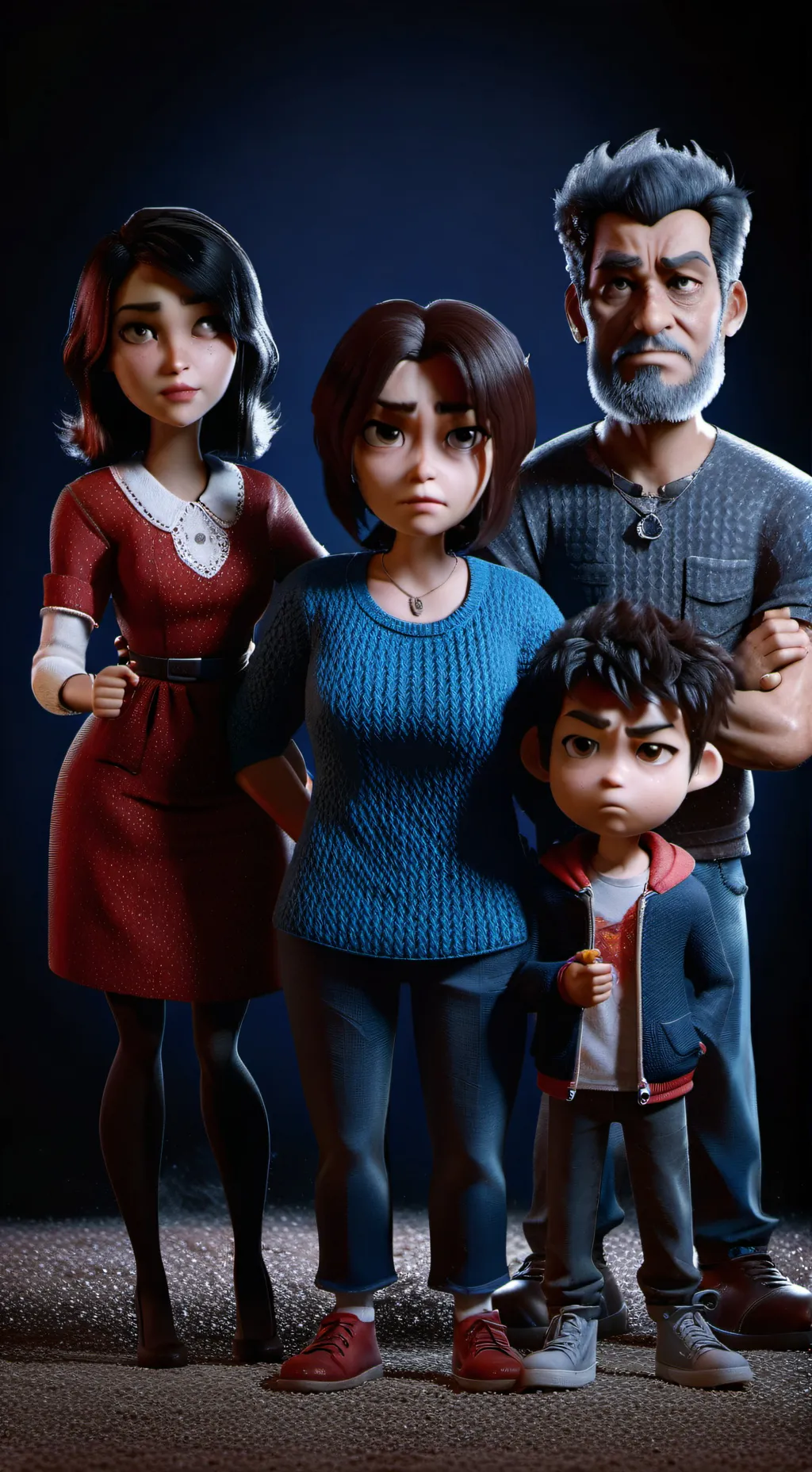 ai character: familyy background