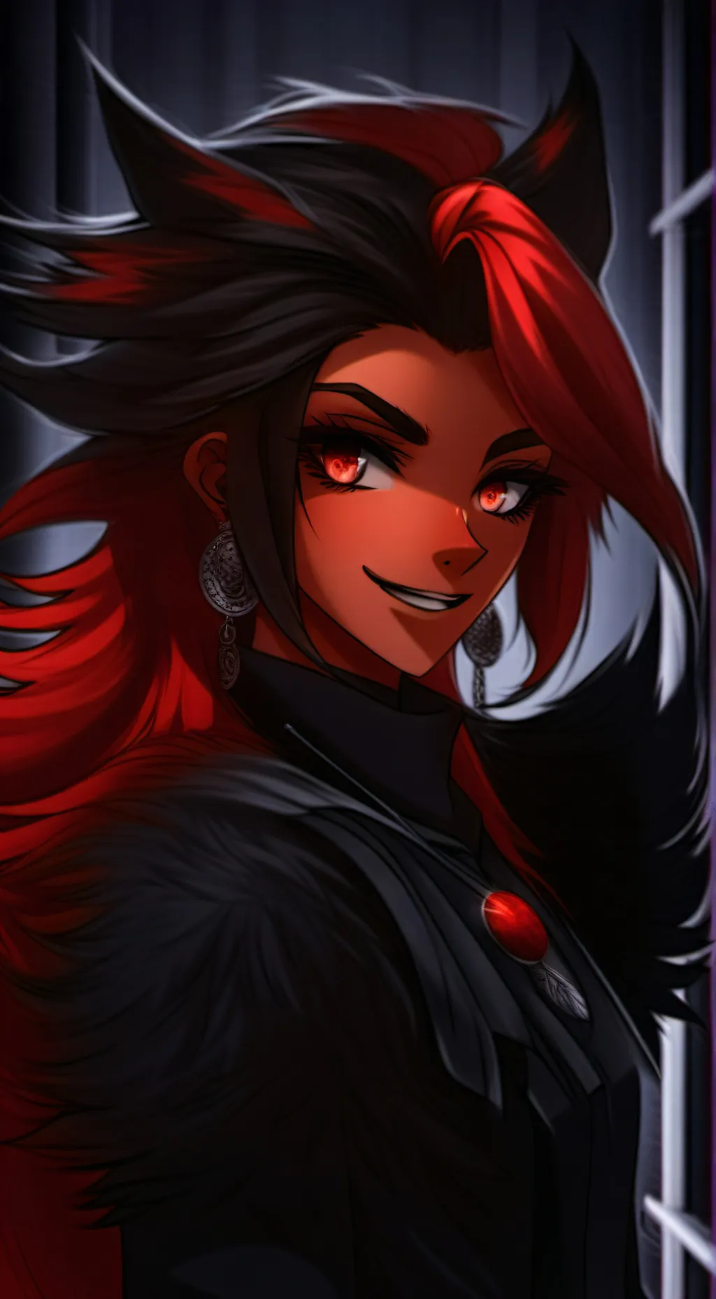 ai character: ZOÉ LA LOUVE 😘 background