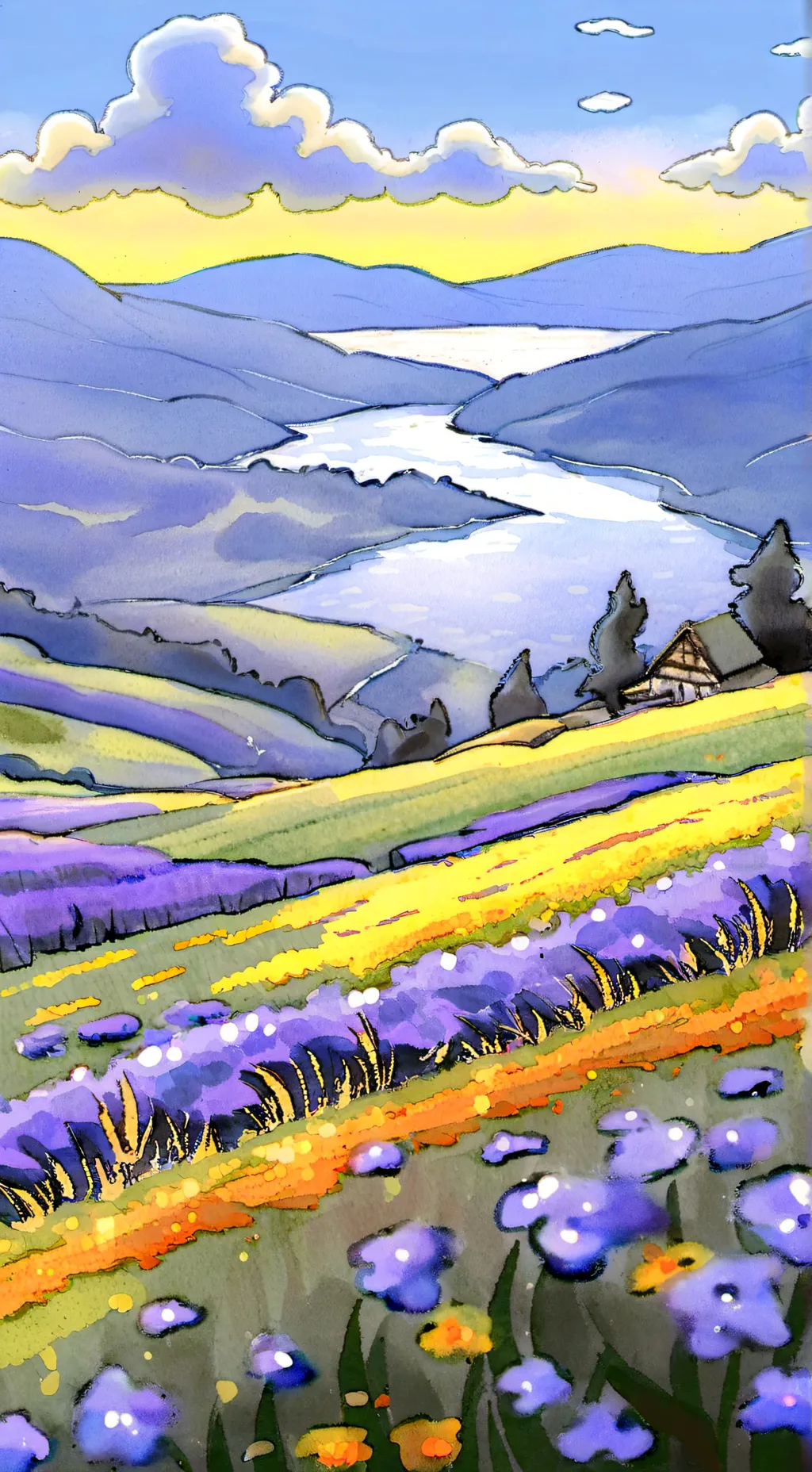 ai character: normal grass background