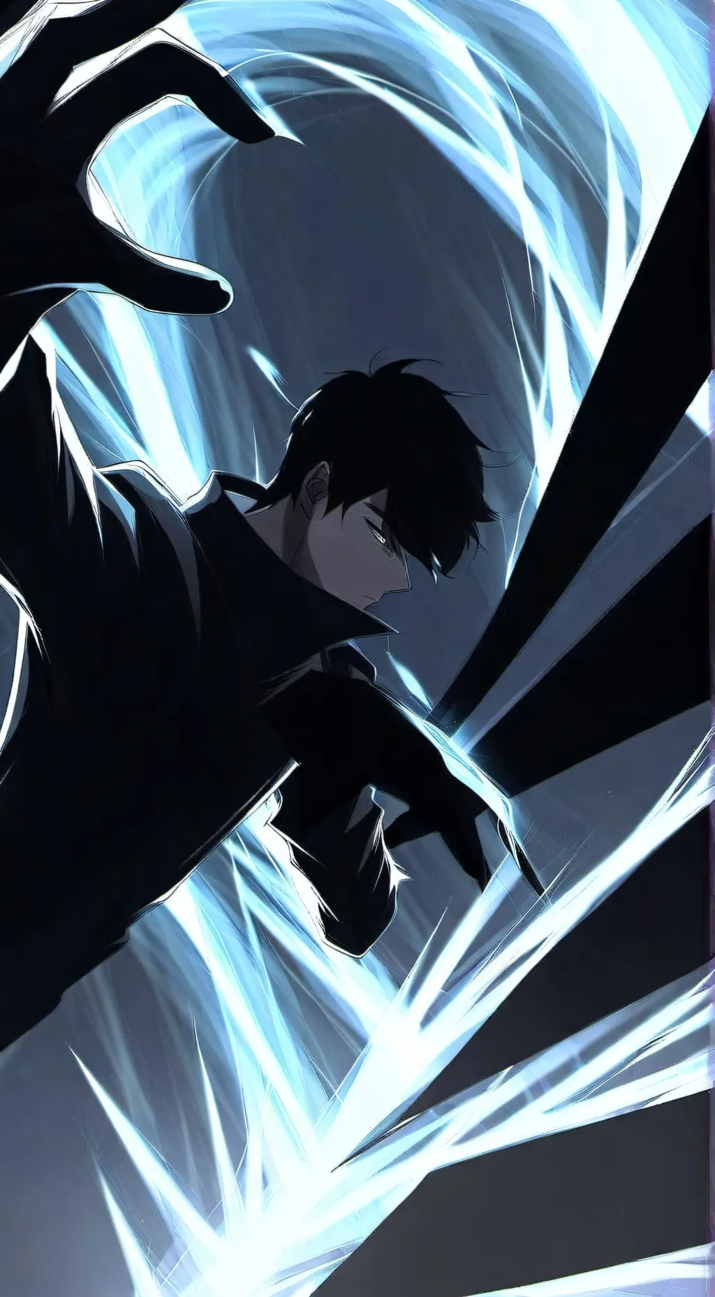 ai character: Sung Jinwoo  background