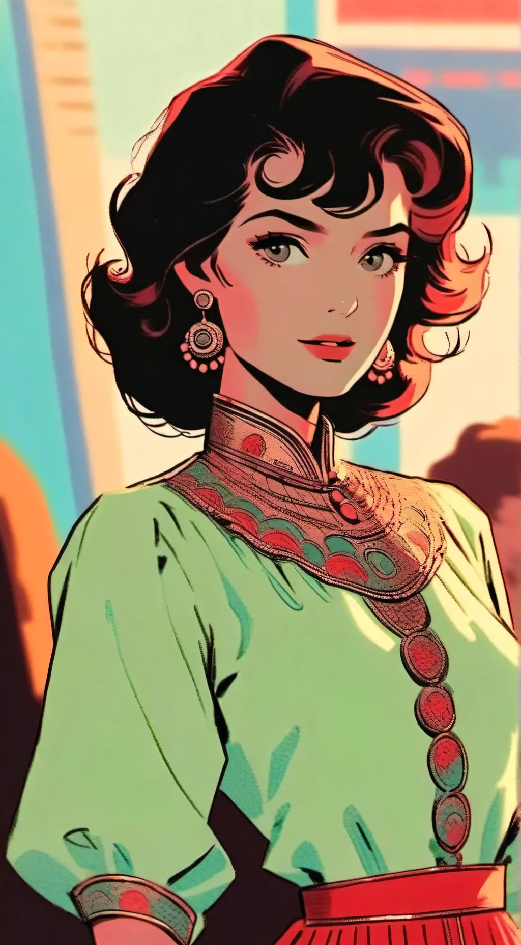 ai character: света background