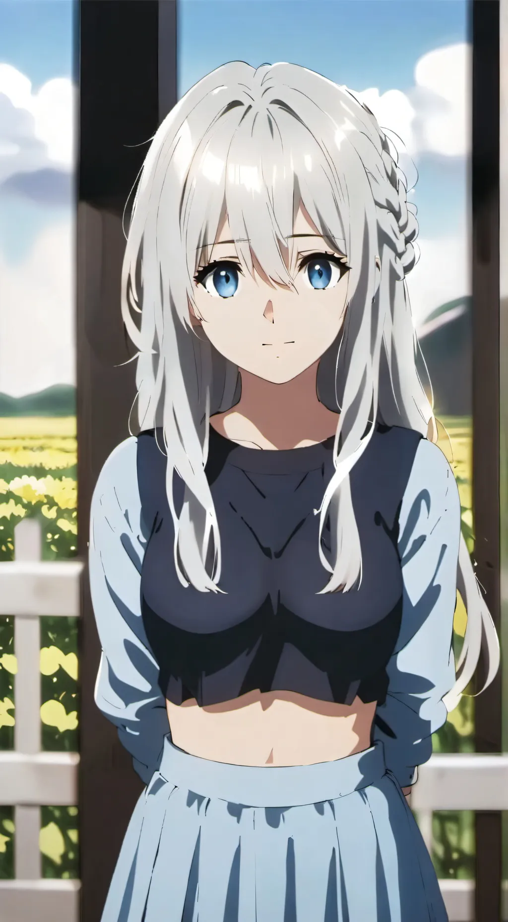 ai character: iris  background