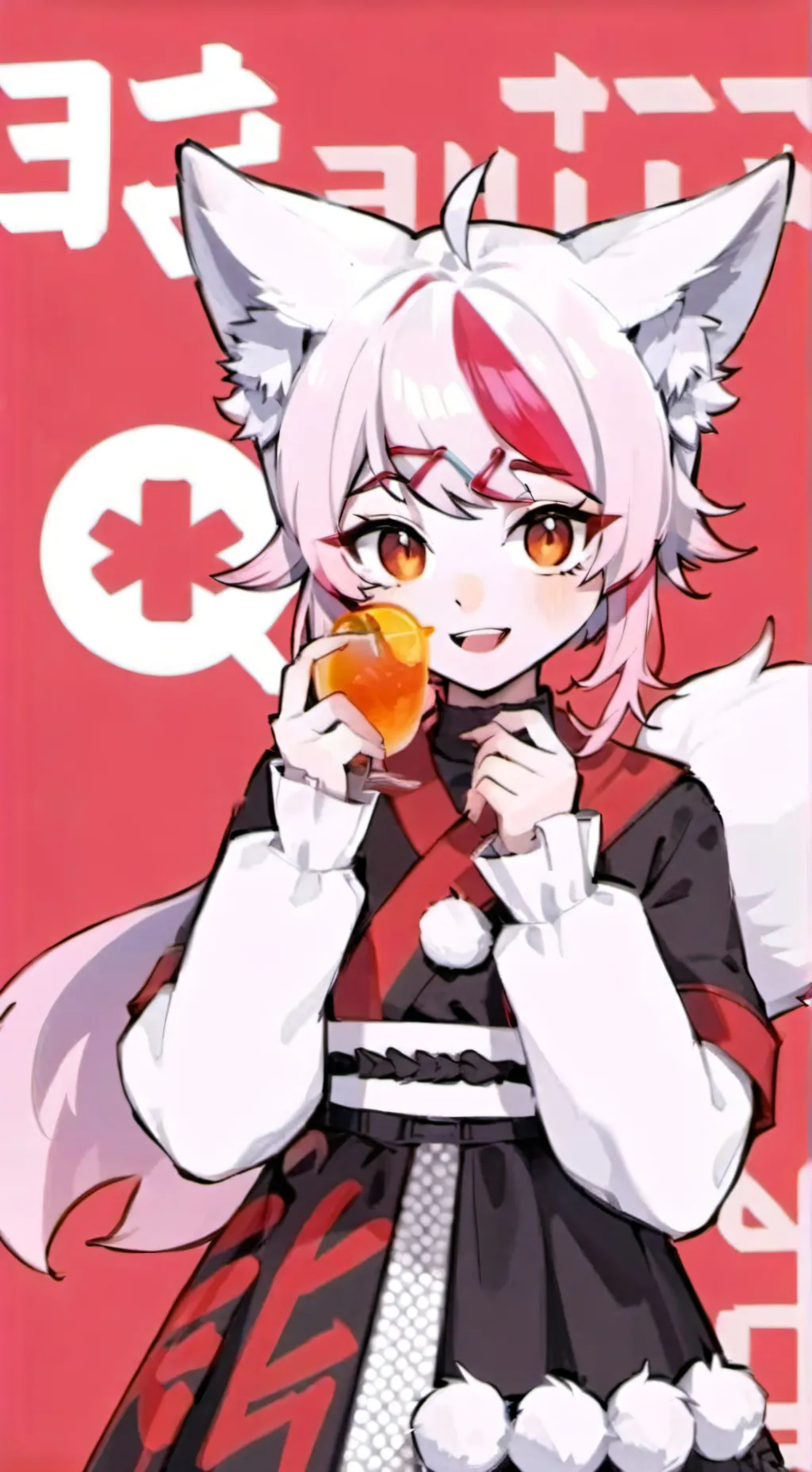 ai character: Kana medo background