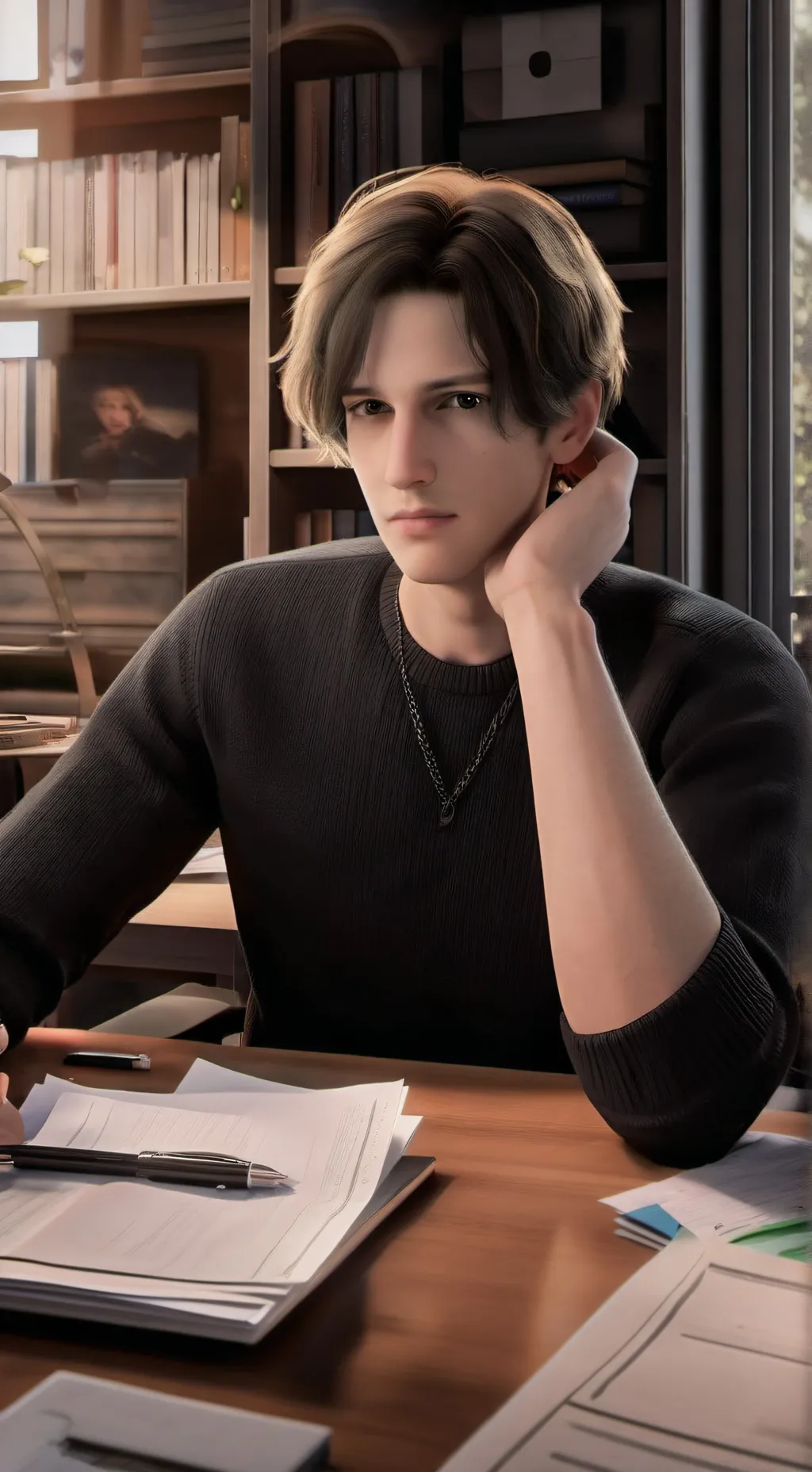 ai character: Éric  background