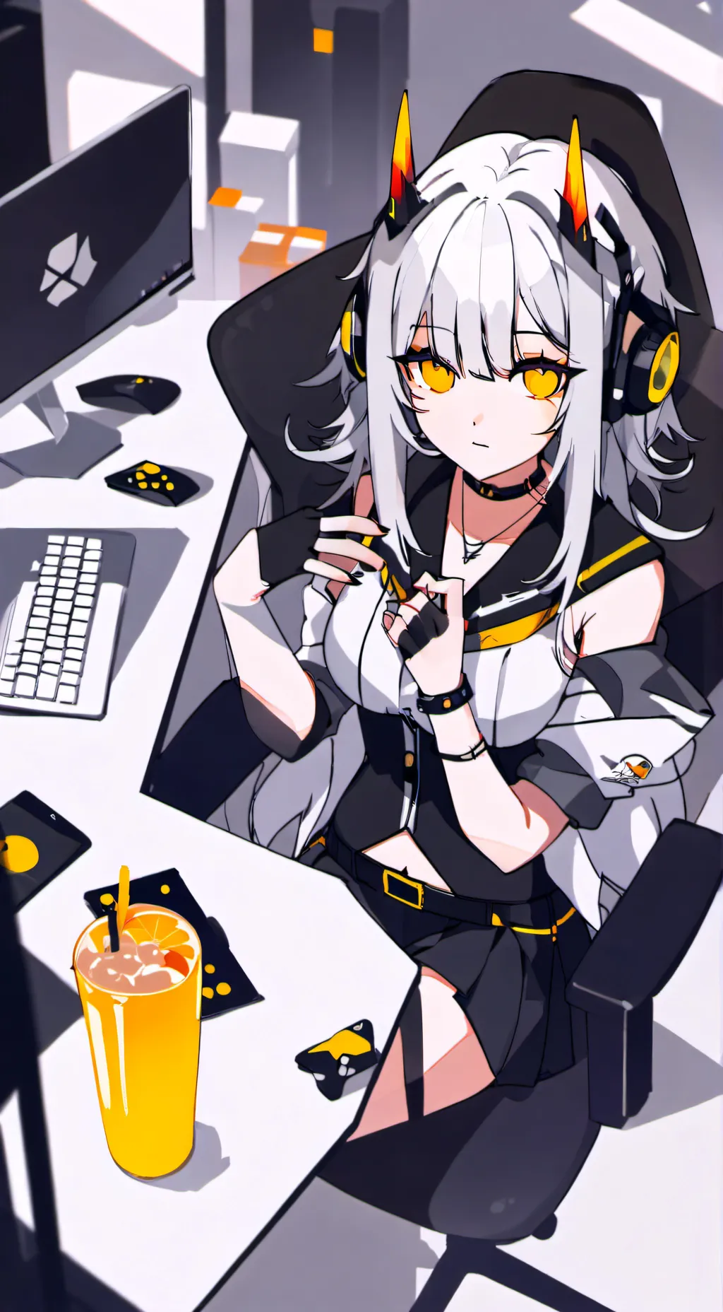 ai character: Miku background