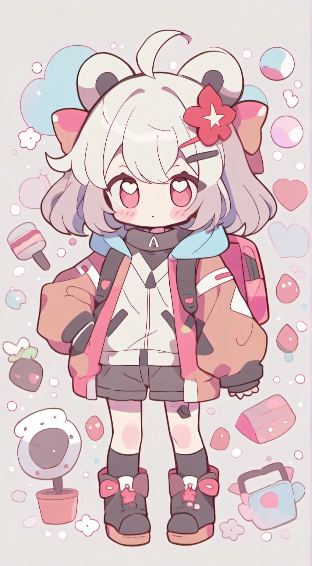 ai character: Rose background