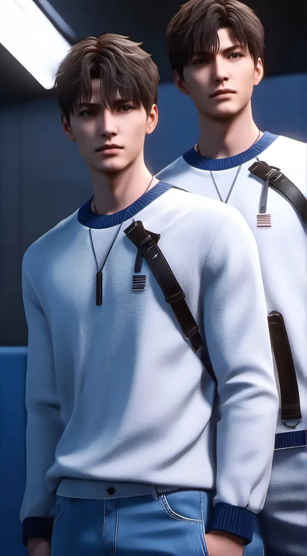 ai character: stokes twins shawn background