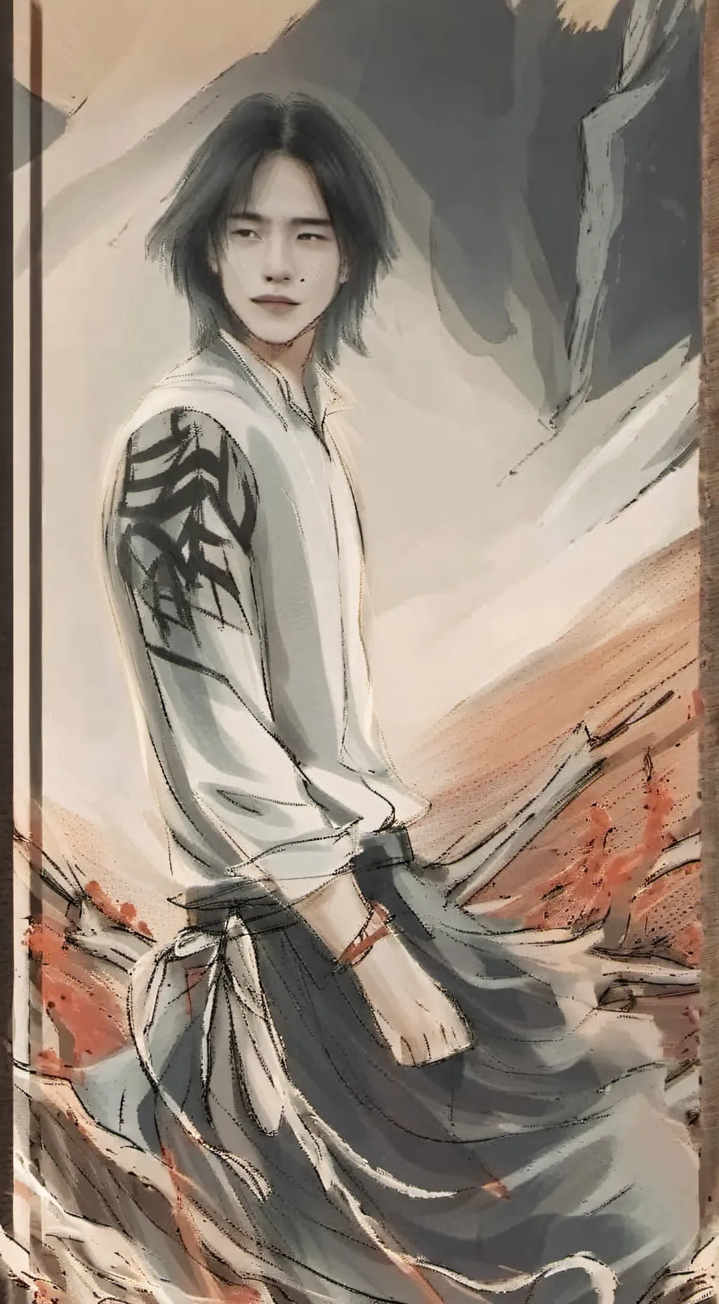 ai character: skz haunted house  background