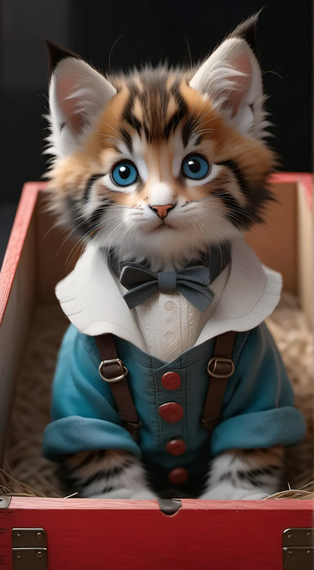 ai character: gato caja background