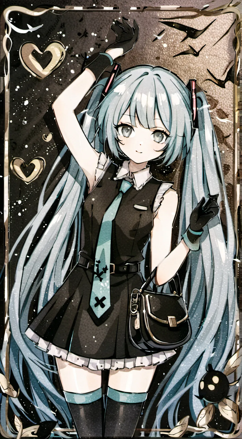 ai character: Hatsume Miku background