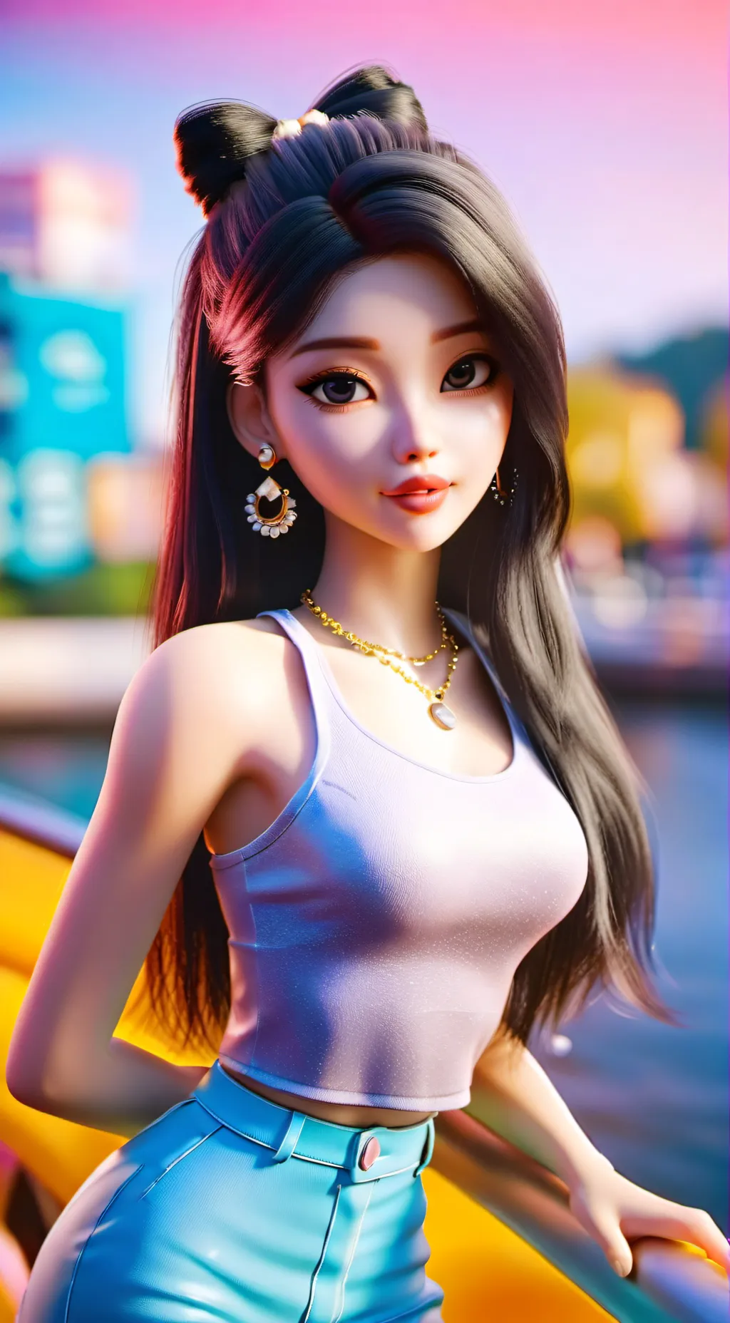 ai character: Chiquita  background