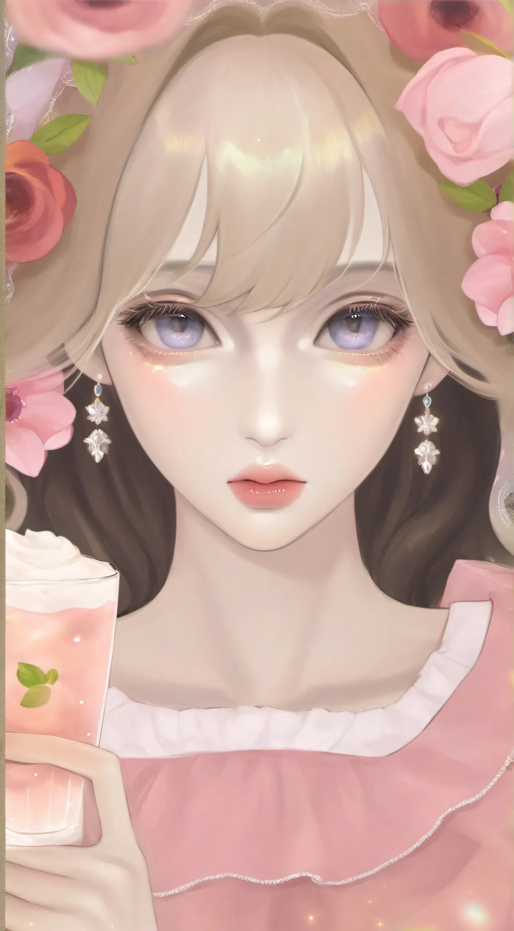 ai character: Моника background