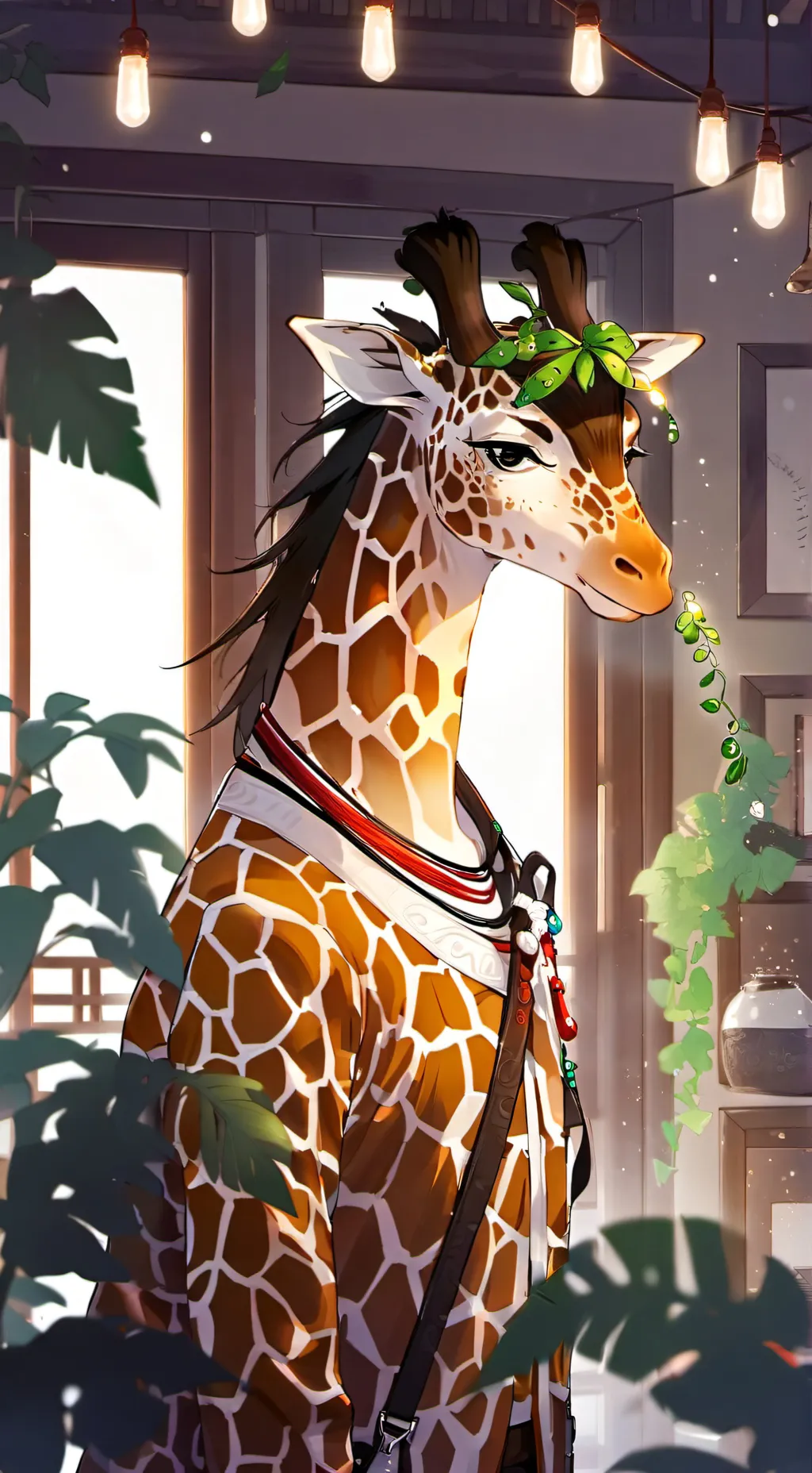 ai character: Giraffito Spirit background