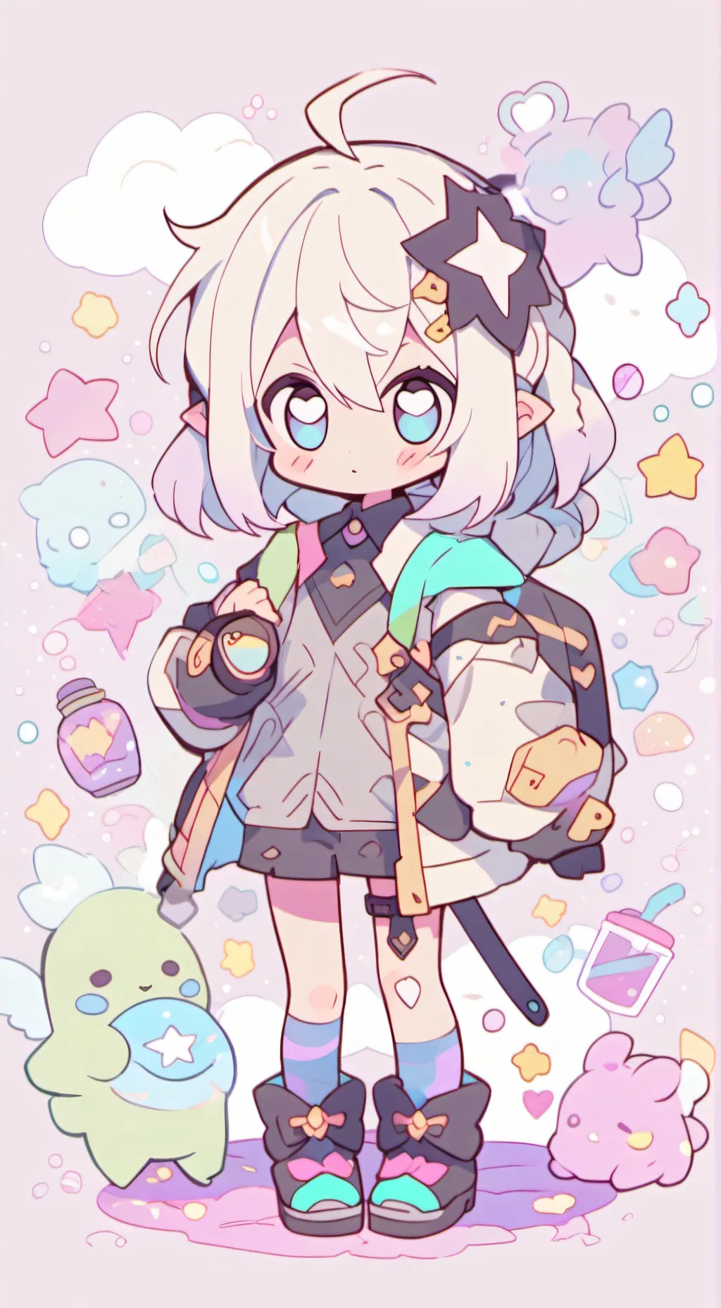 ai character: MHA chaos background