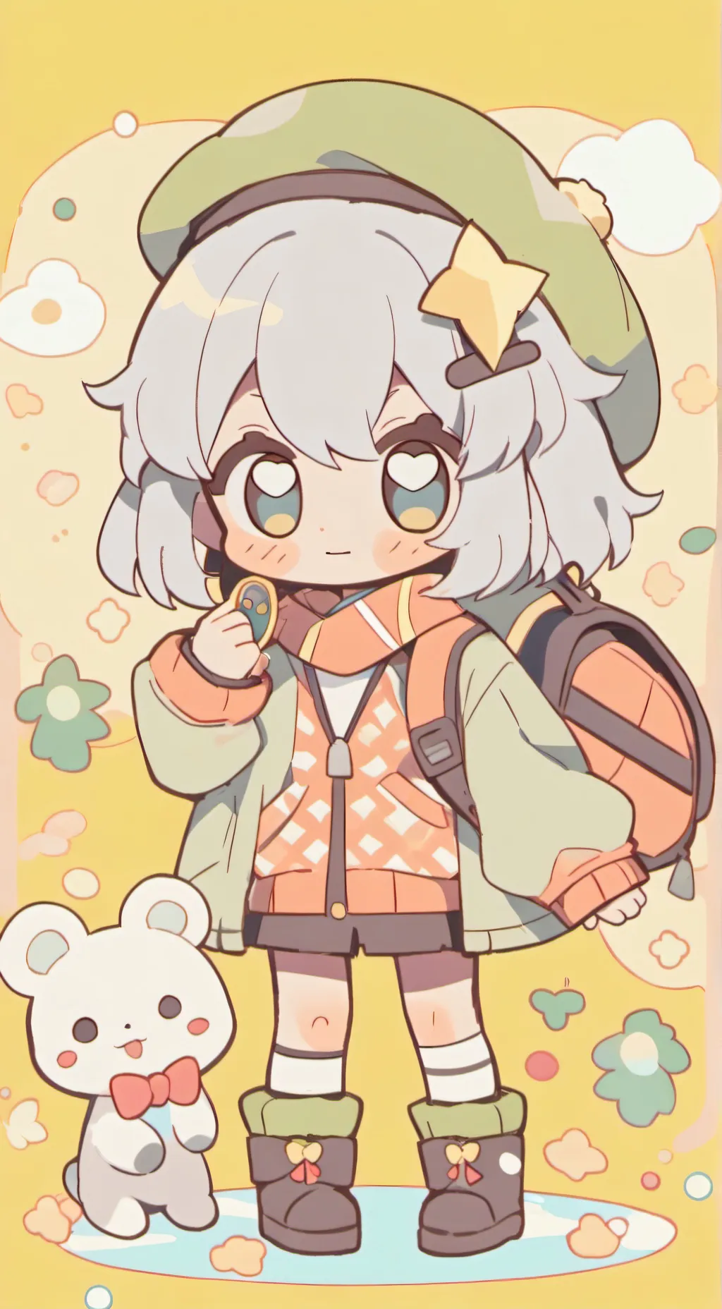 ai character: Dandys world  background