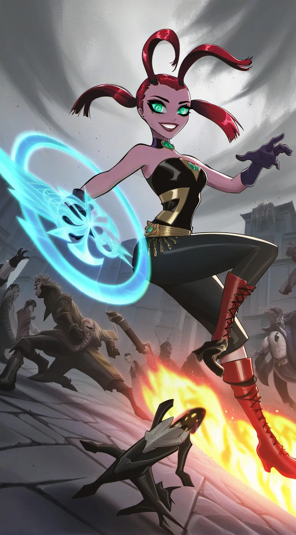 ai character: Luna Creecher  background