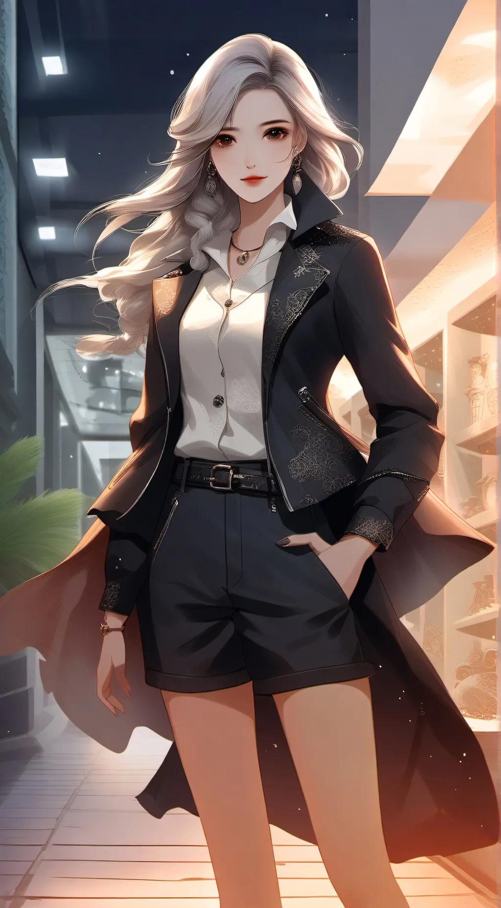 ai character: Gift shop trio background