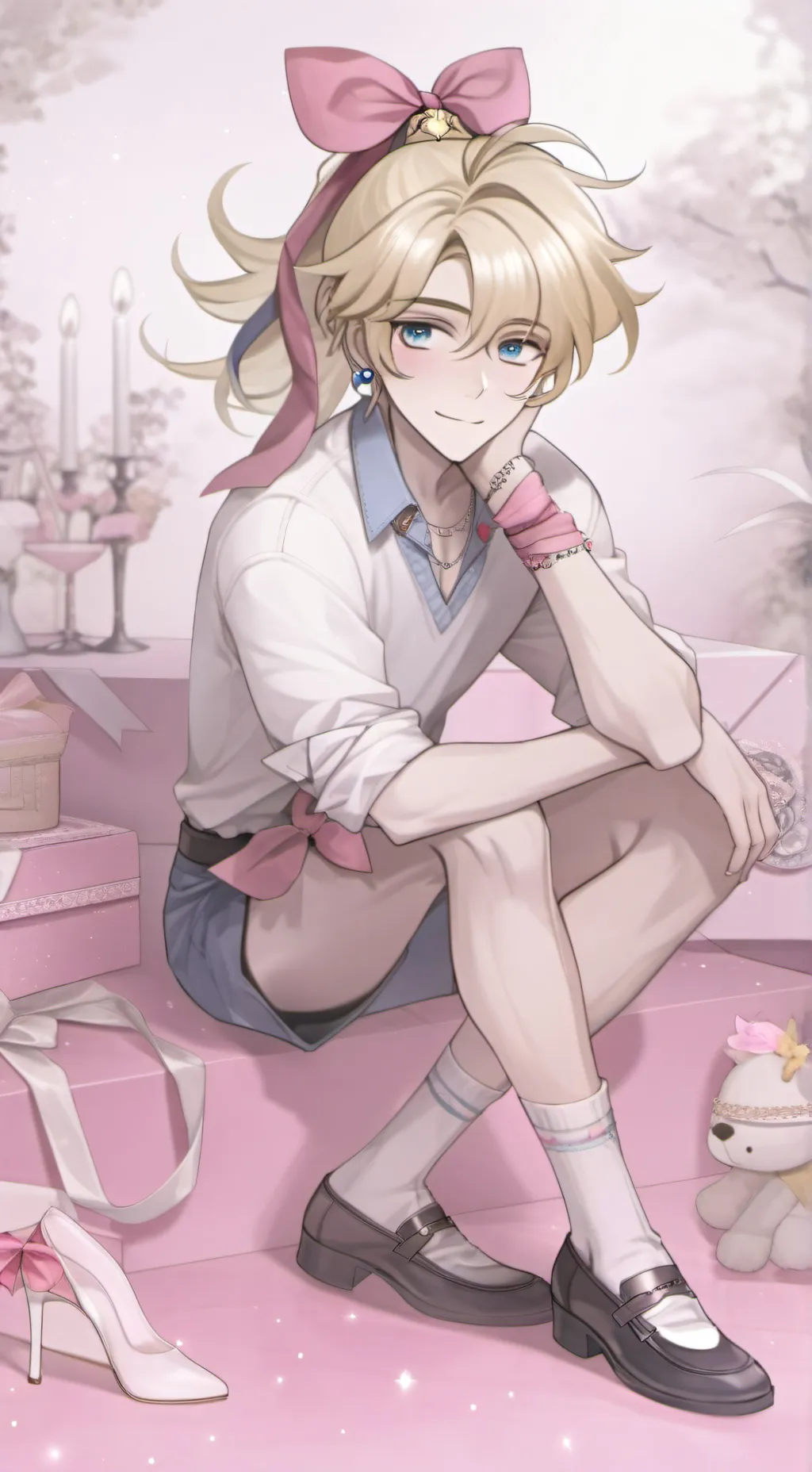 ai character: Glisten  background