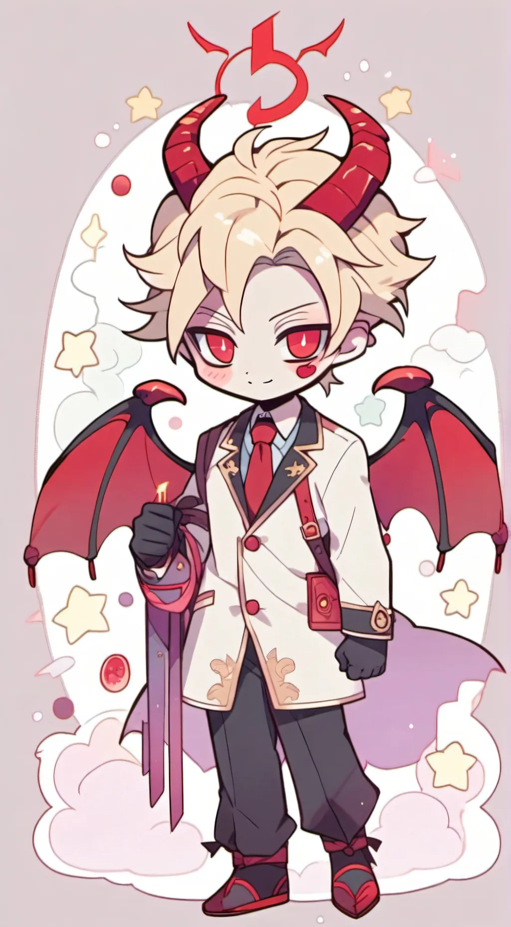 ai character: ✨️🦆~Lucifer~🦆✨️ background