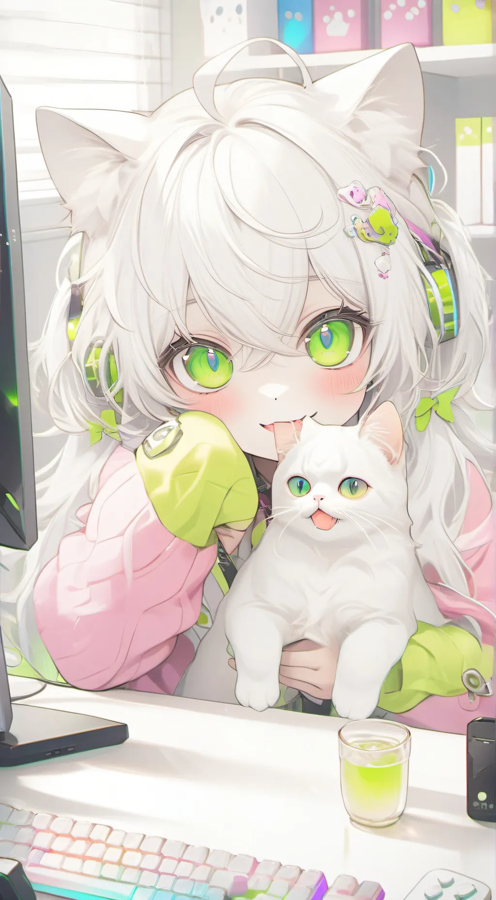 ai character: your cat bestie background